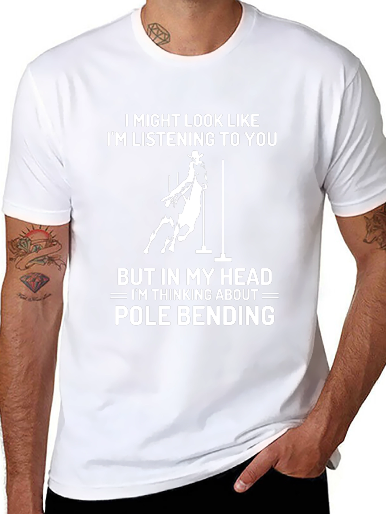 Pole Bending Horse Riding T-Shirt