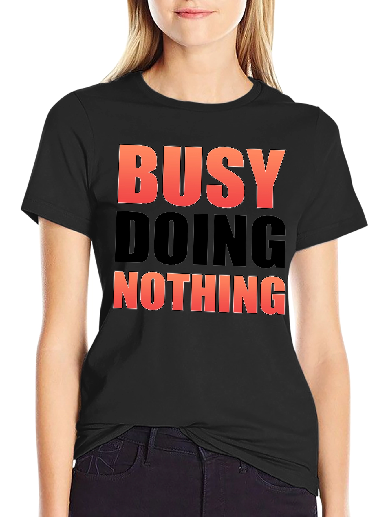 Busy Doing Nothing Graphic Tee - Relaxed Fit