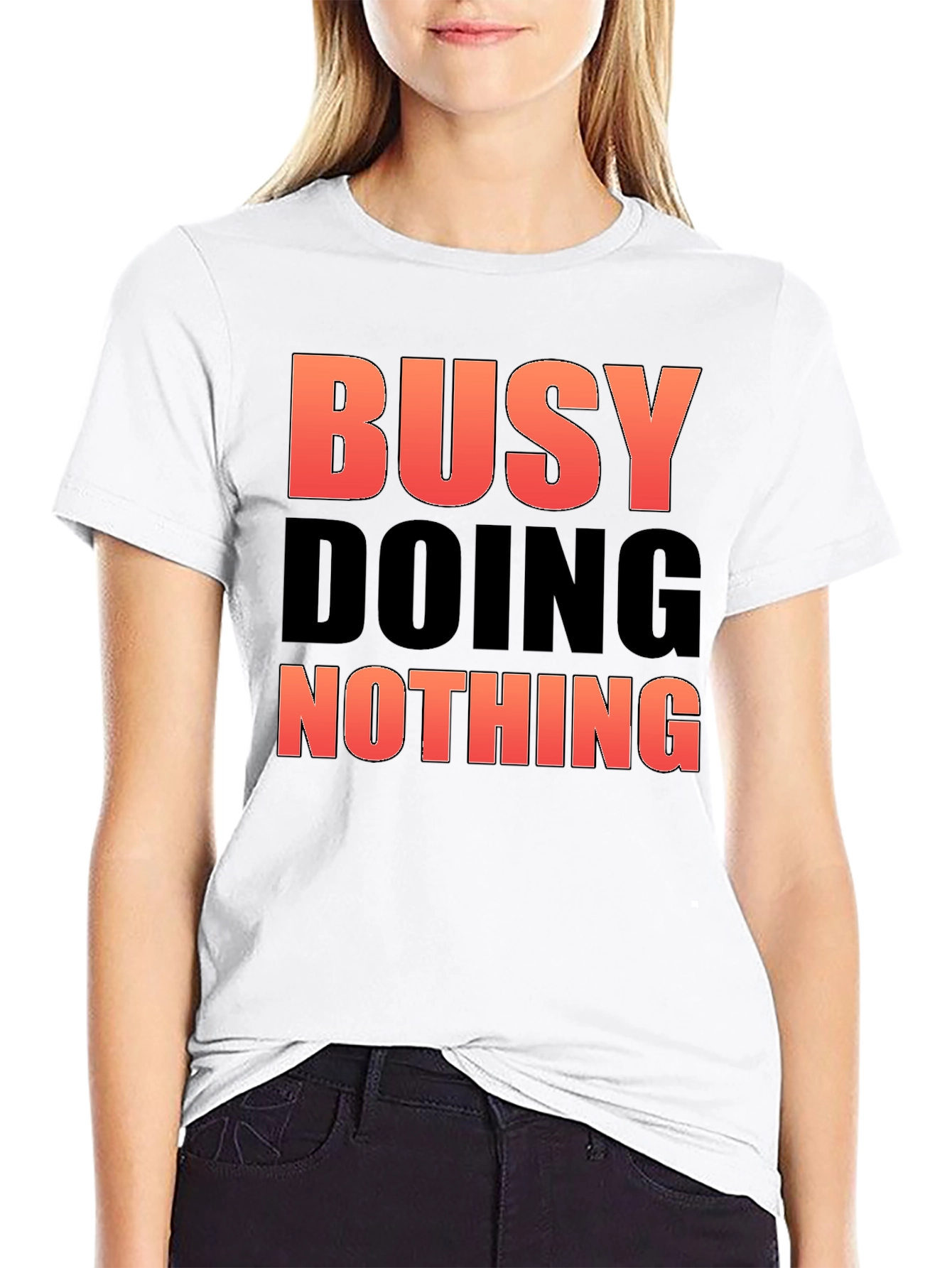 Busy Doing Nothing Graphic Tee - Relaxed Fit