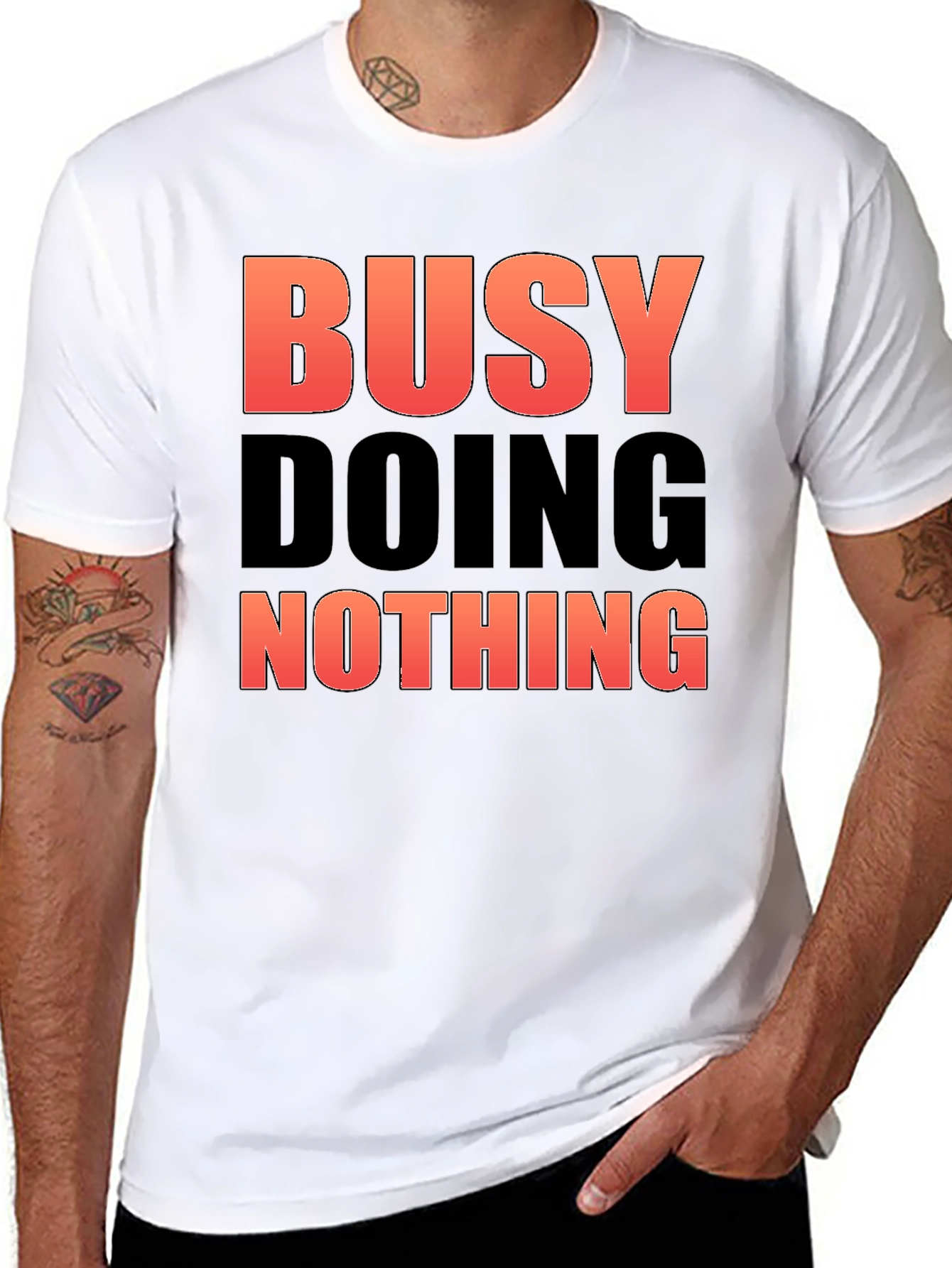 Busy Doing Nothing Graphic Tee - Relaxed Fit