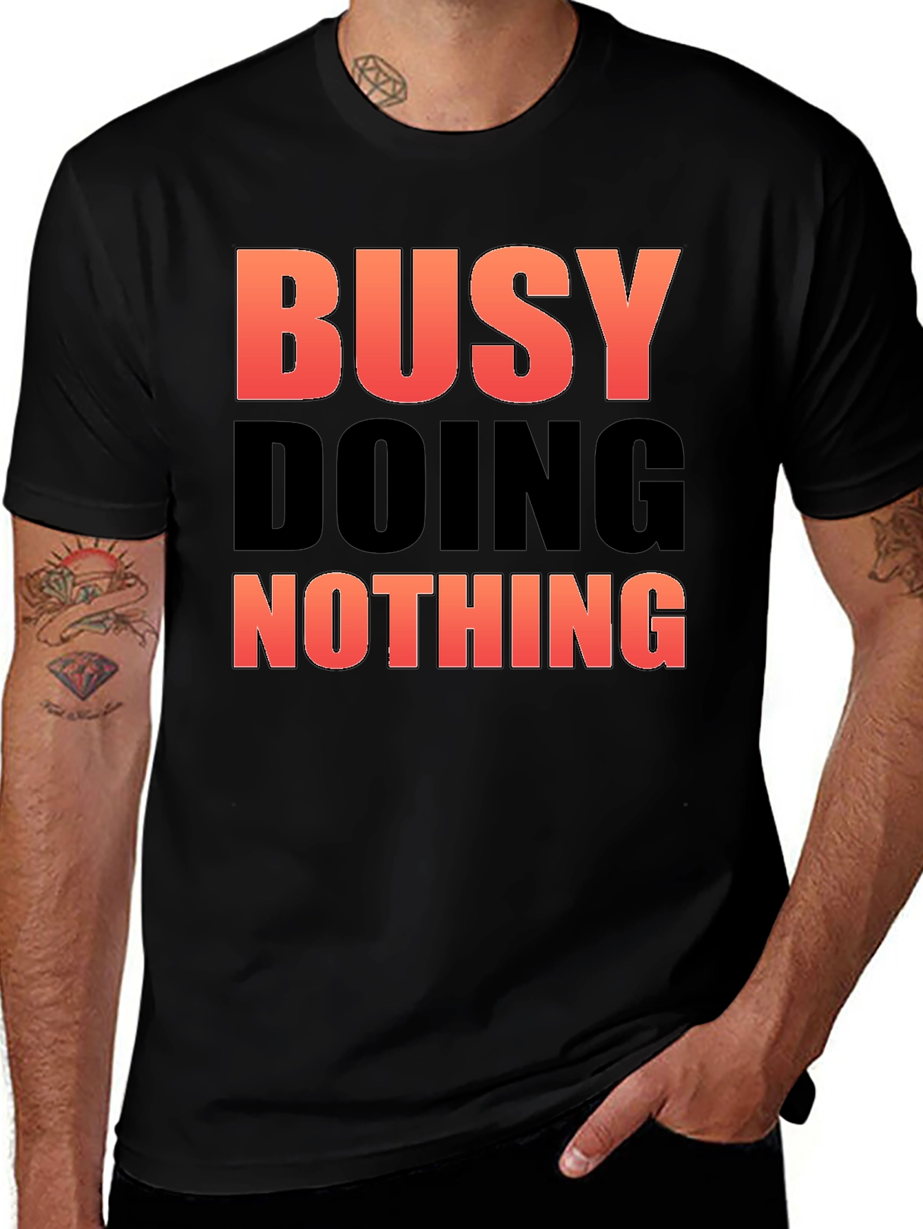Busy Doing Nothing Graphic Tee - Relaxed Fit