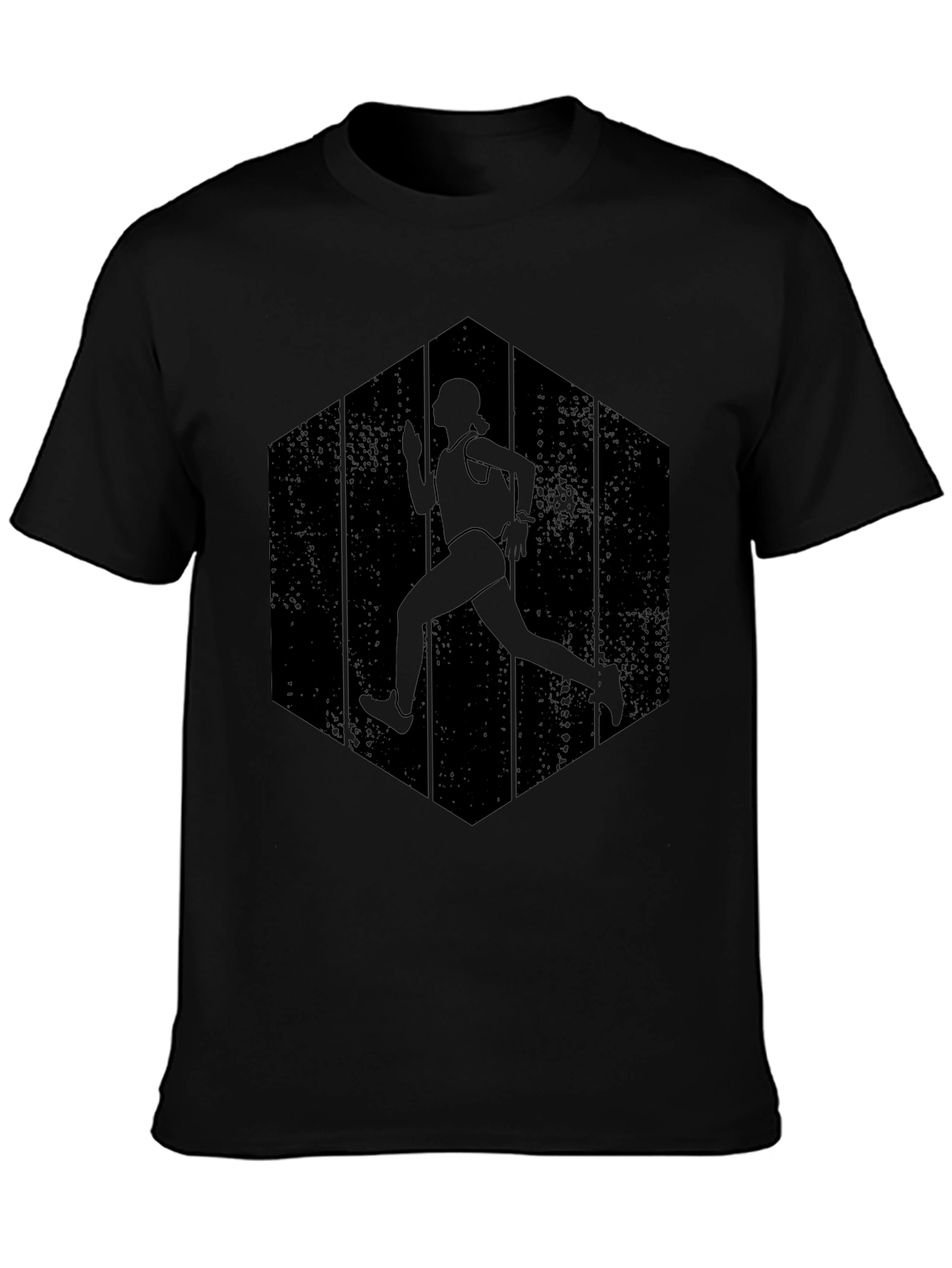 Runner Silhouette Graphic Tee - Black