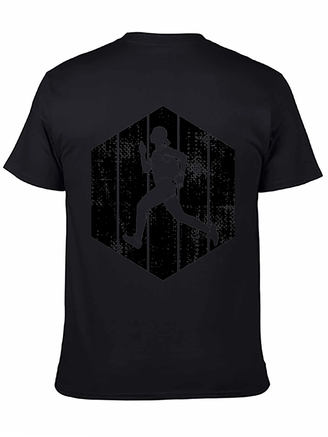 Runner Silhouette Graphic Tee - Black