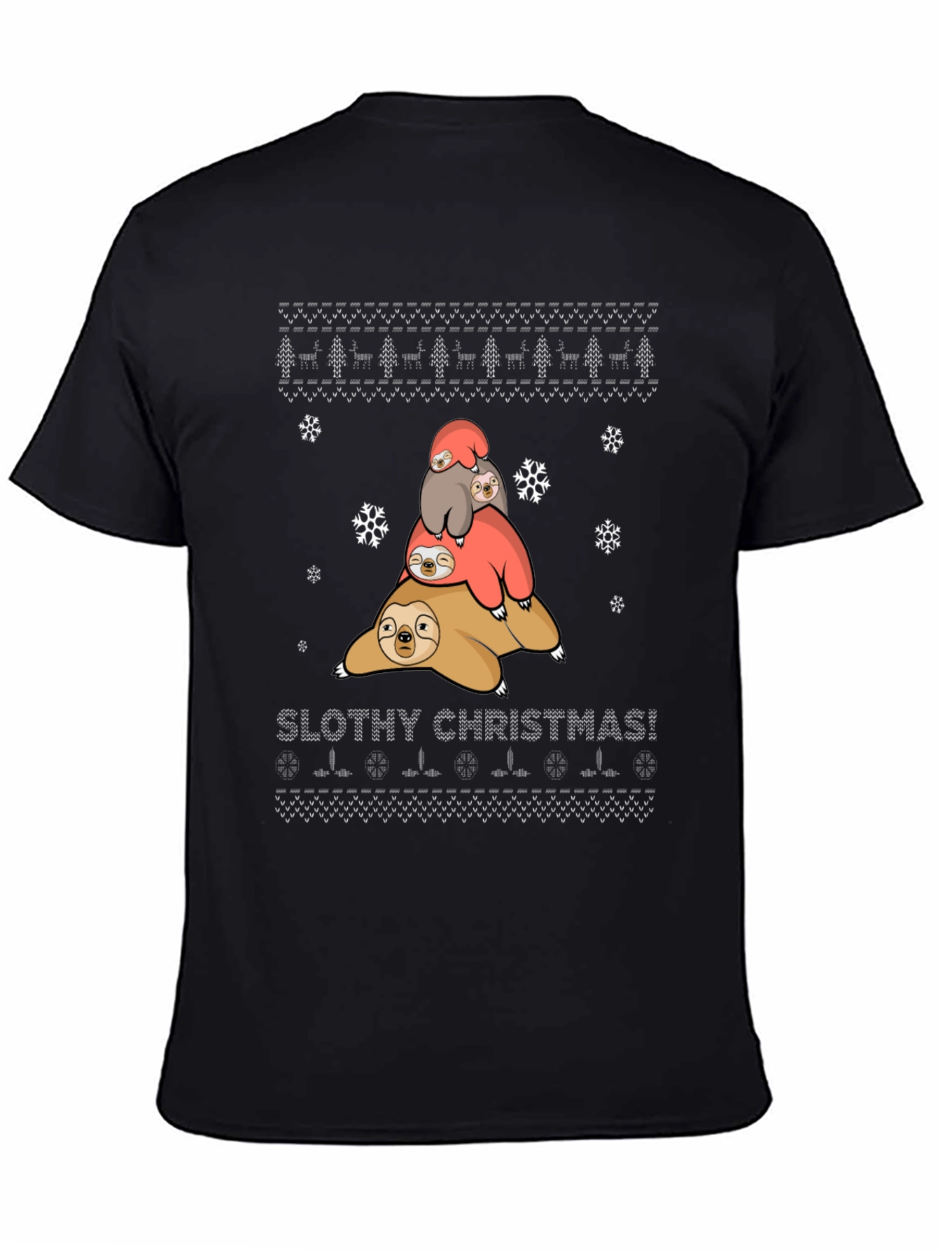 Slothy Christmas T-Shirt - Holiday Fun