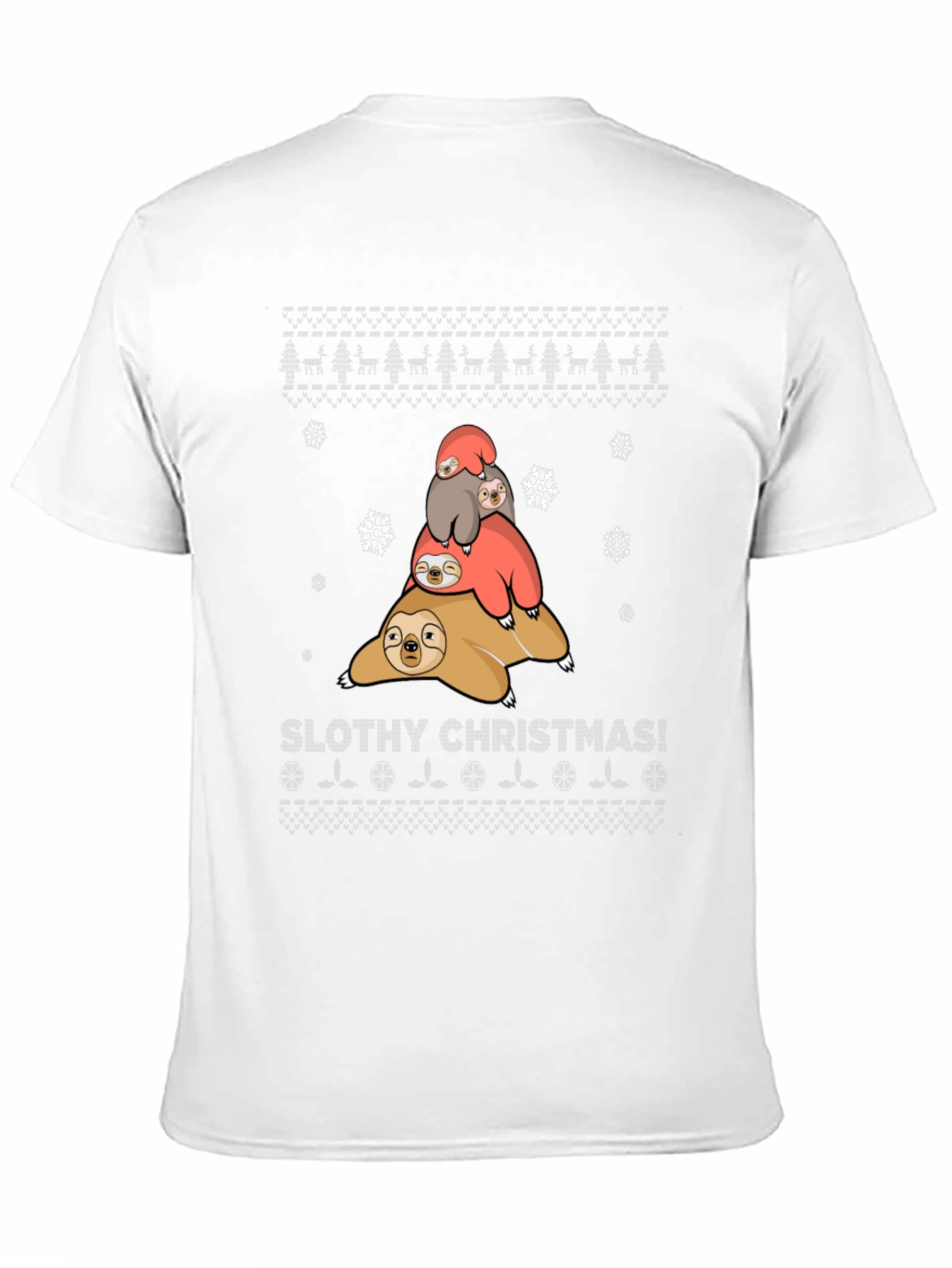 Slothy Christmas T-Shirt - Holiday Fun