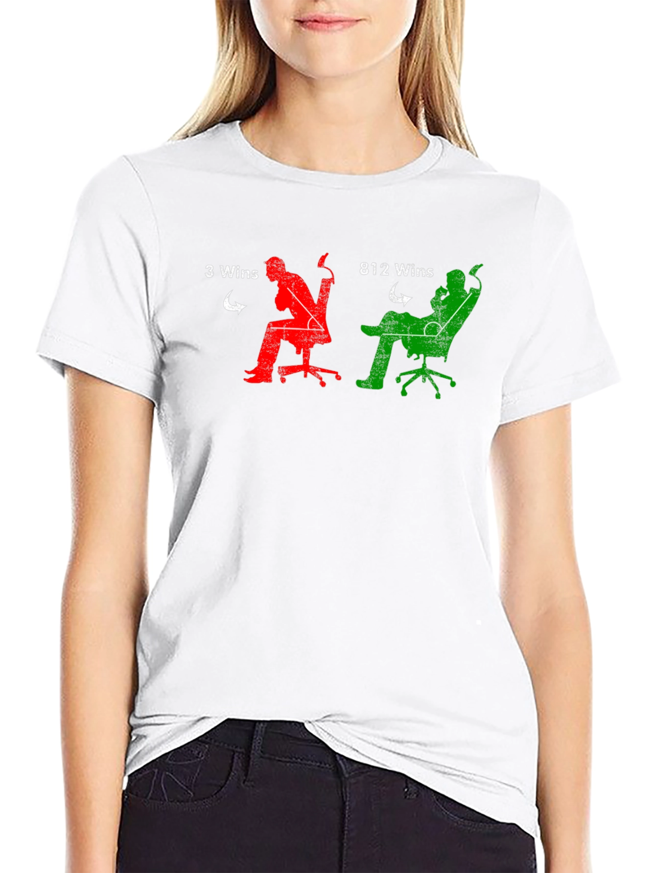 Gaming Posture T-Shirt - 3 Wins vs 812 Wins