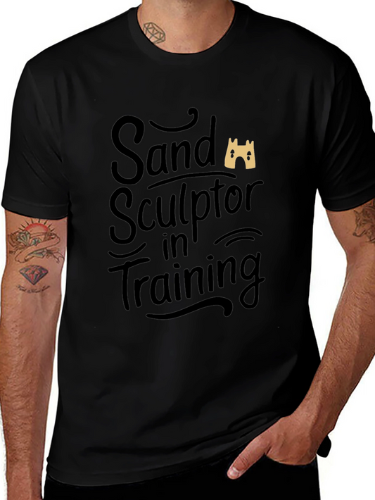Sand Sculptor in Training Black T-Shirt