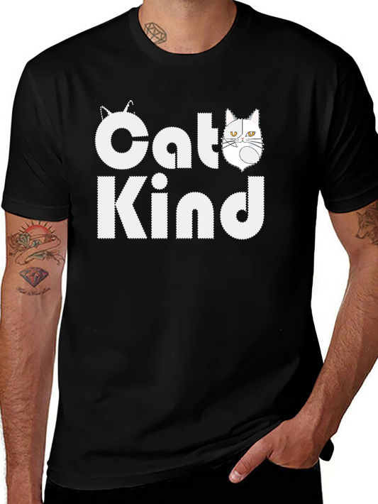 Cat Kind T-Shirt - Black Graphic Tee