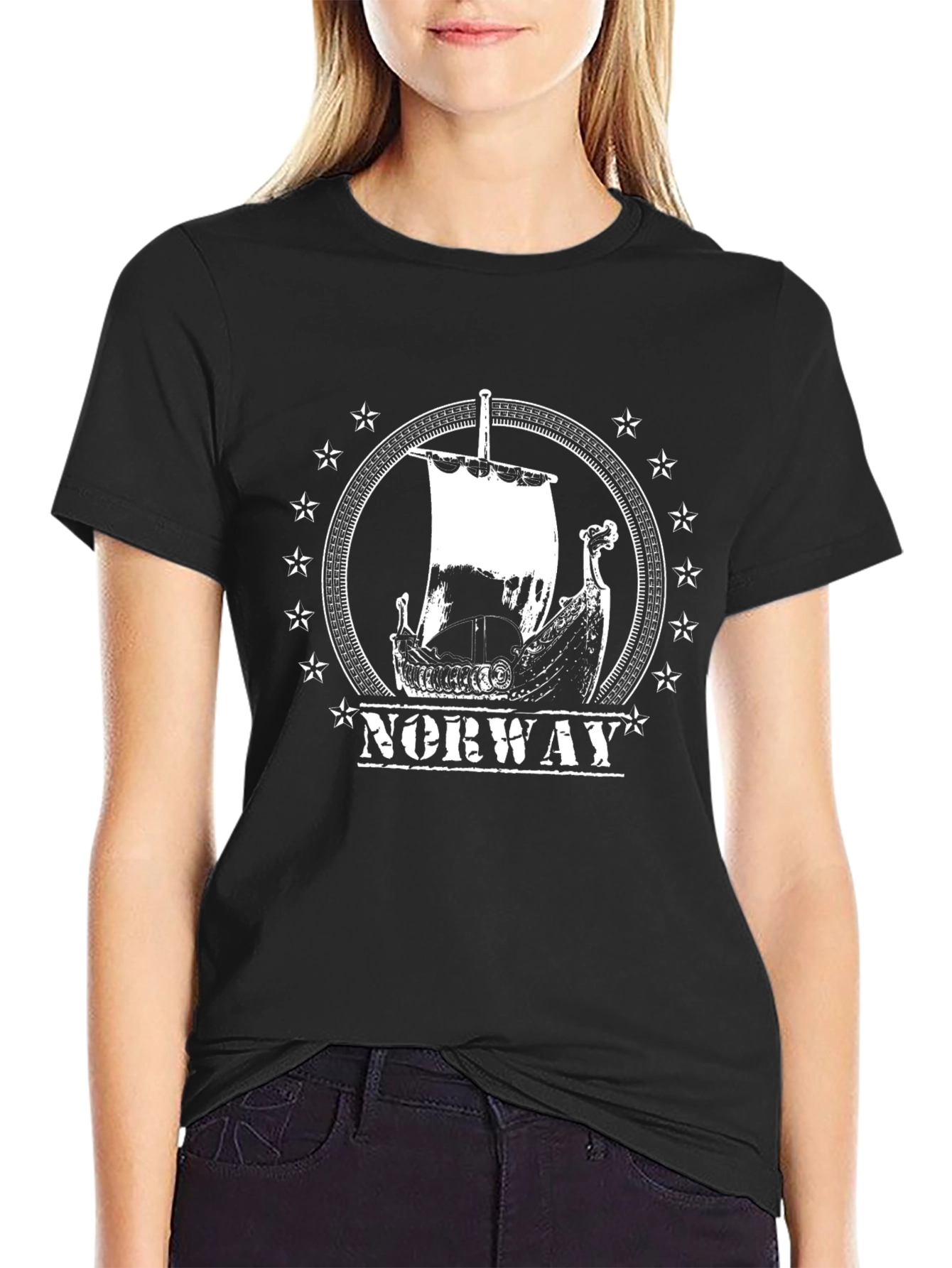 Norway Viking Ship Graphic Tee