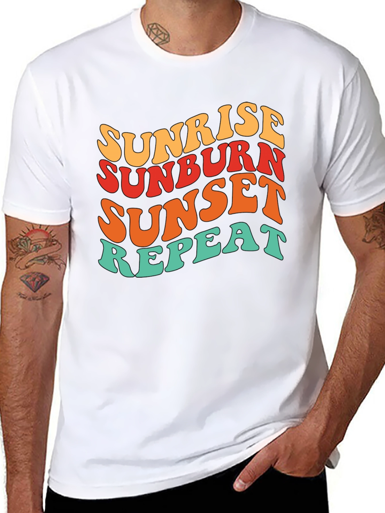 Sunrise Sunburn Sunset Repeat T-Shirt
