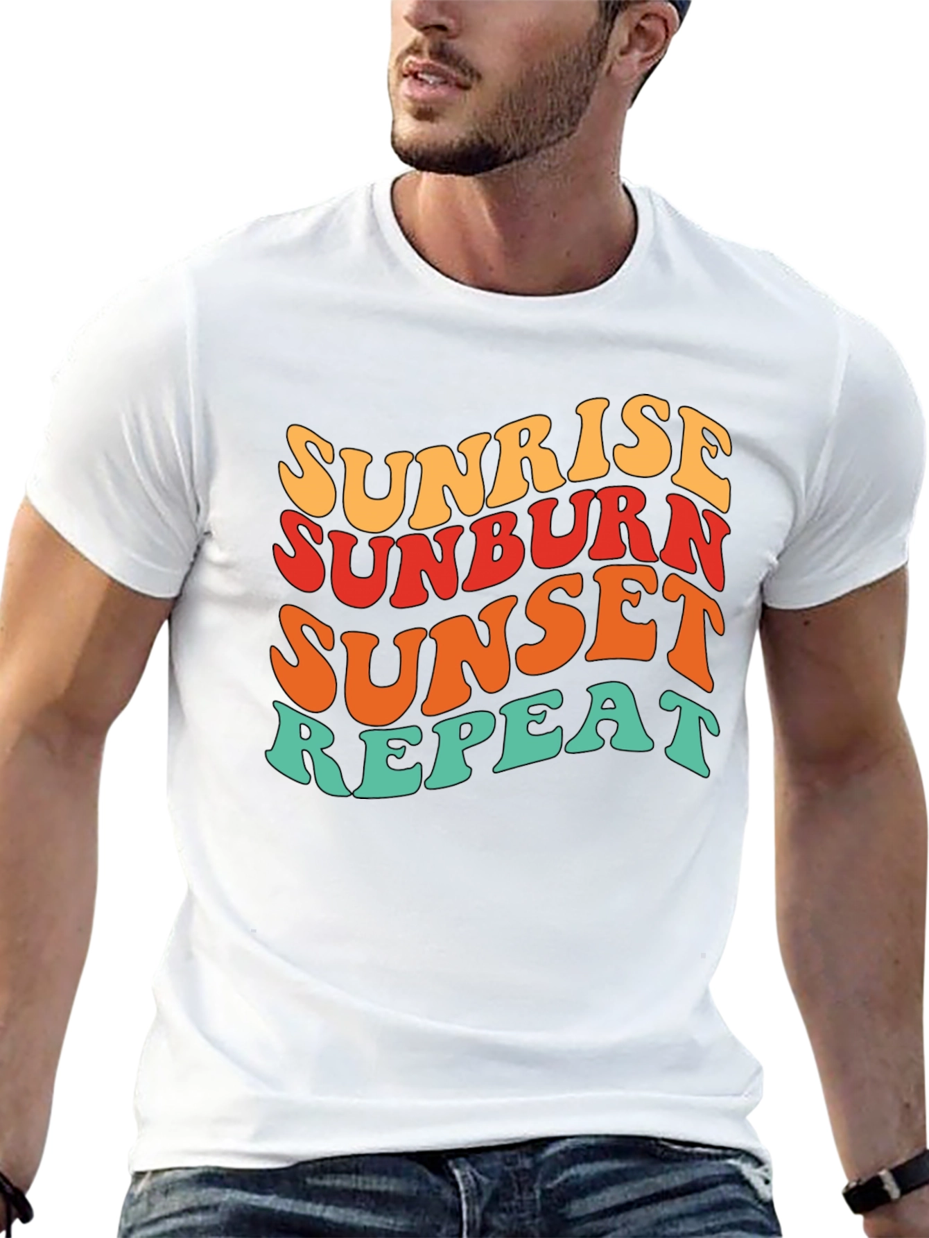 Sunrise Sunburn Sunset Repeat T-Shirt