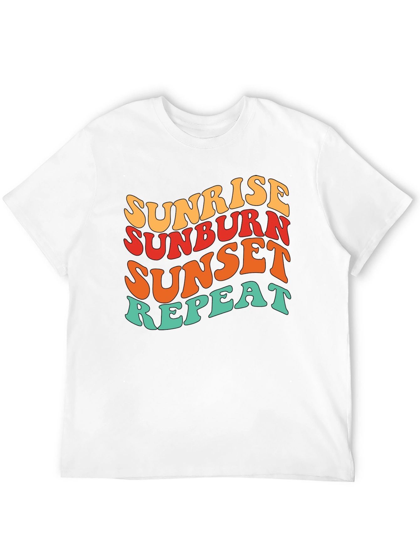 Sunrise Sunburn Sunset Repeat T-Shirt