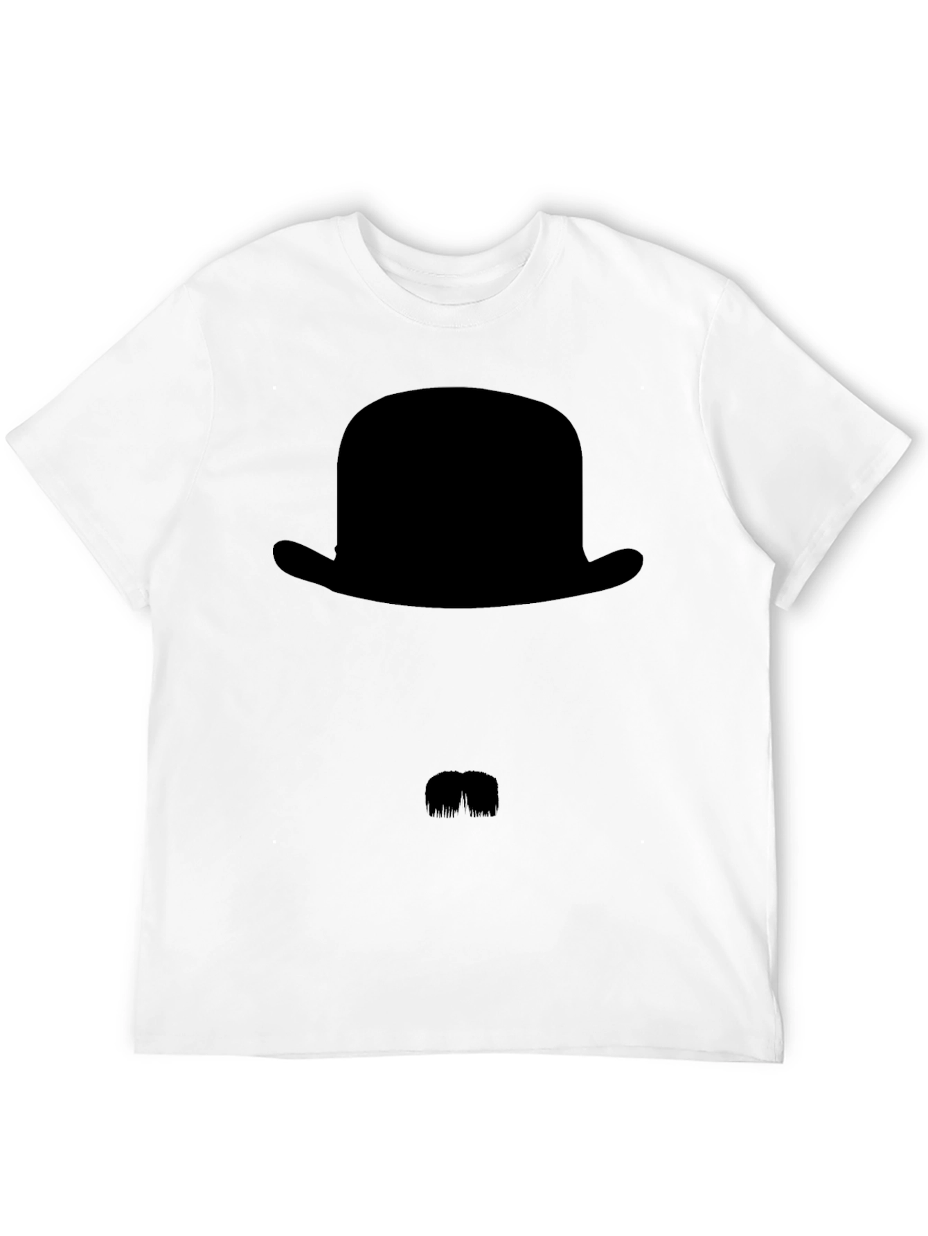 Mens Black Bowler Hat Graphic Tee