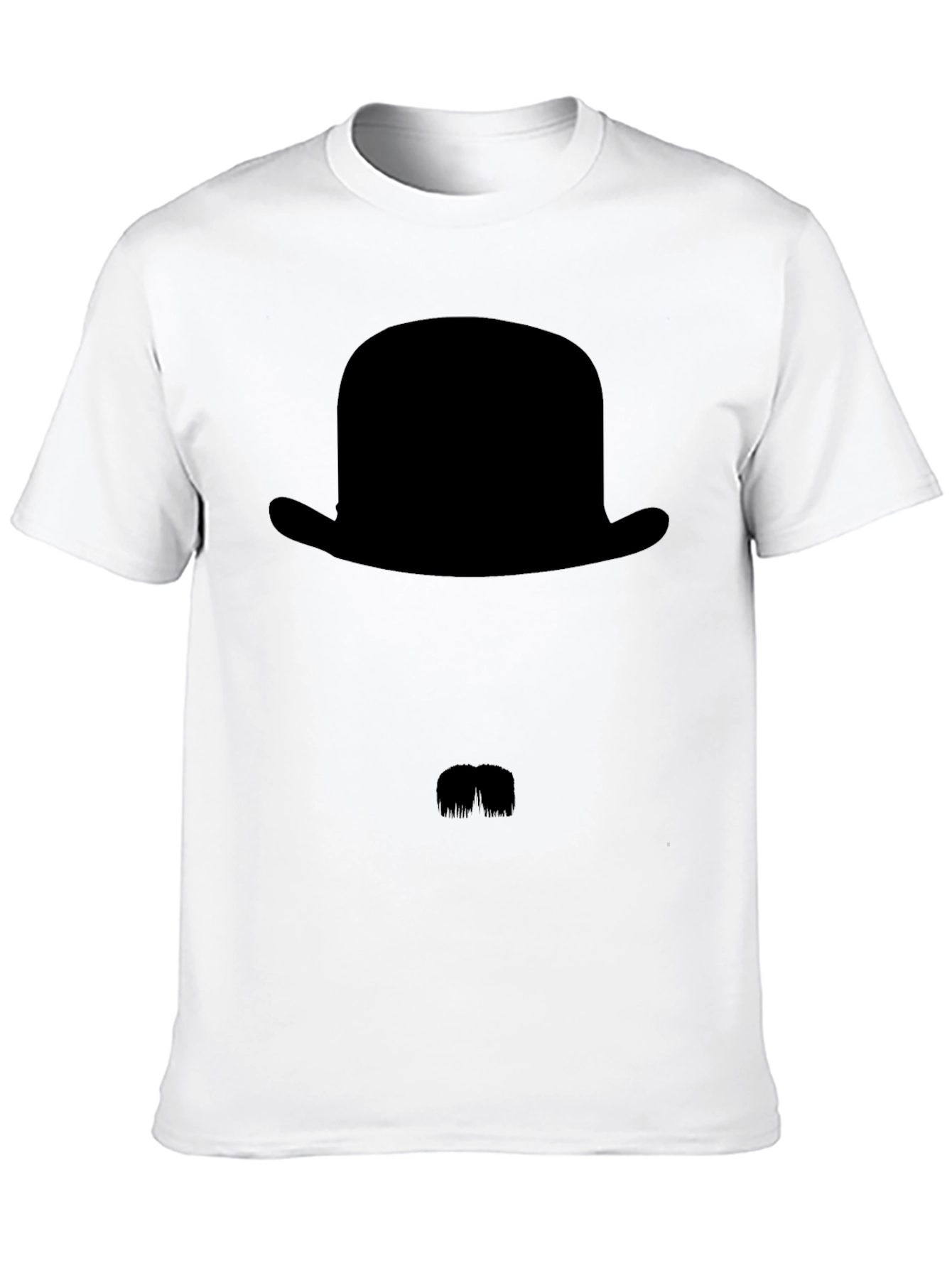 Mens Black Bowler Hat Graphic Tee