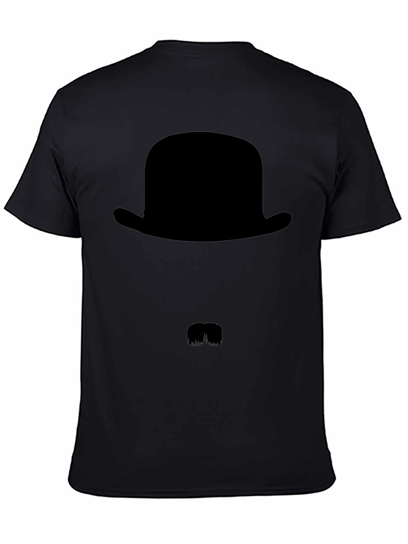 Mens Black Bowler Hat Graphic Tee