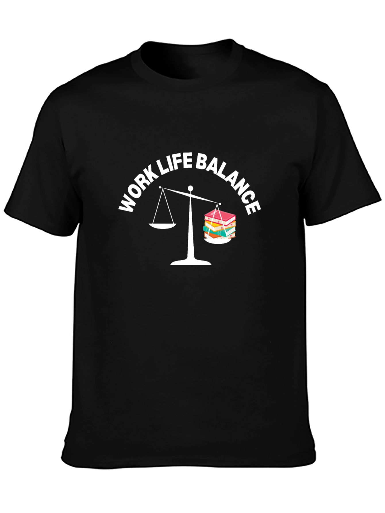 Work Life Balance Graphic Tee - Black