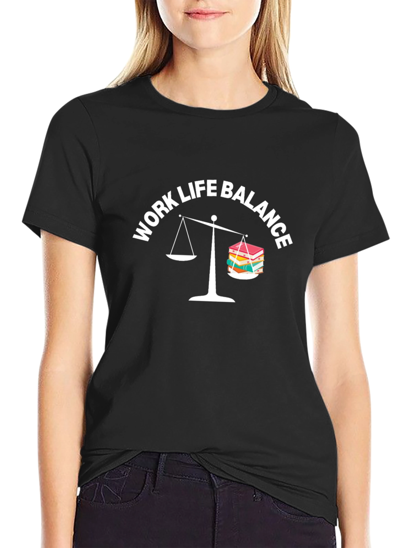 Work Life Balance Graphic Tee - Black