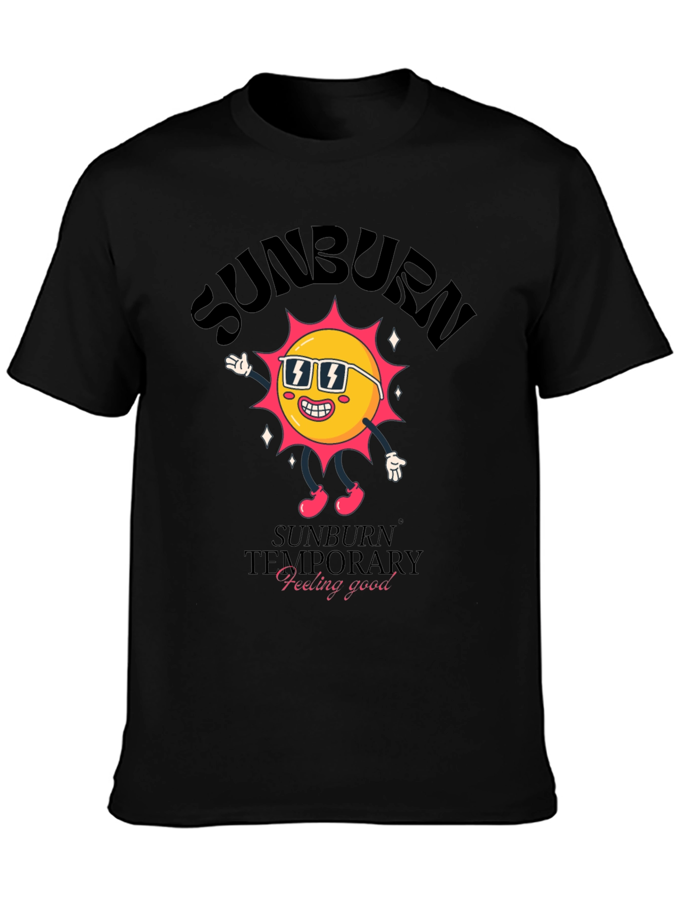 Sunburn Temporary Feeling Good Graphic Tee
