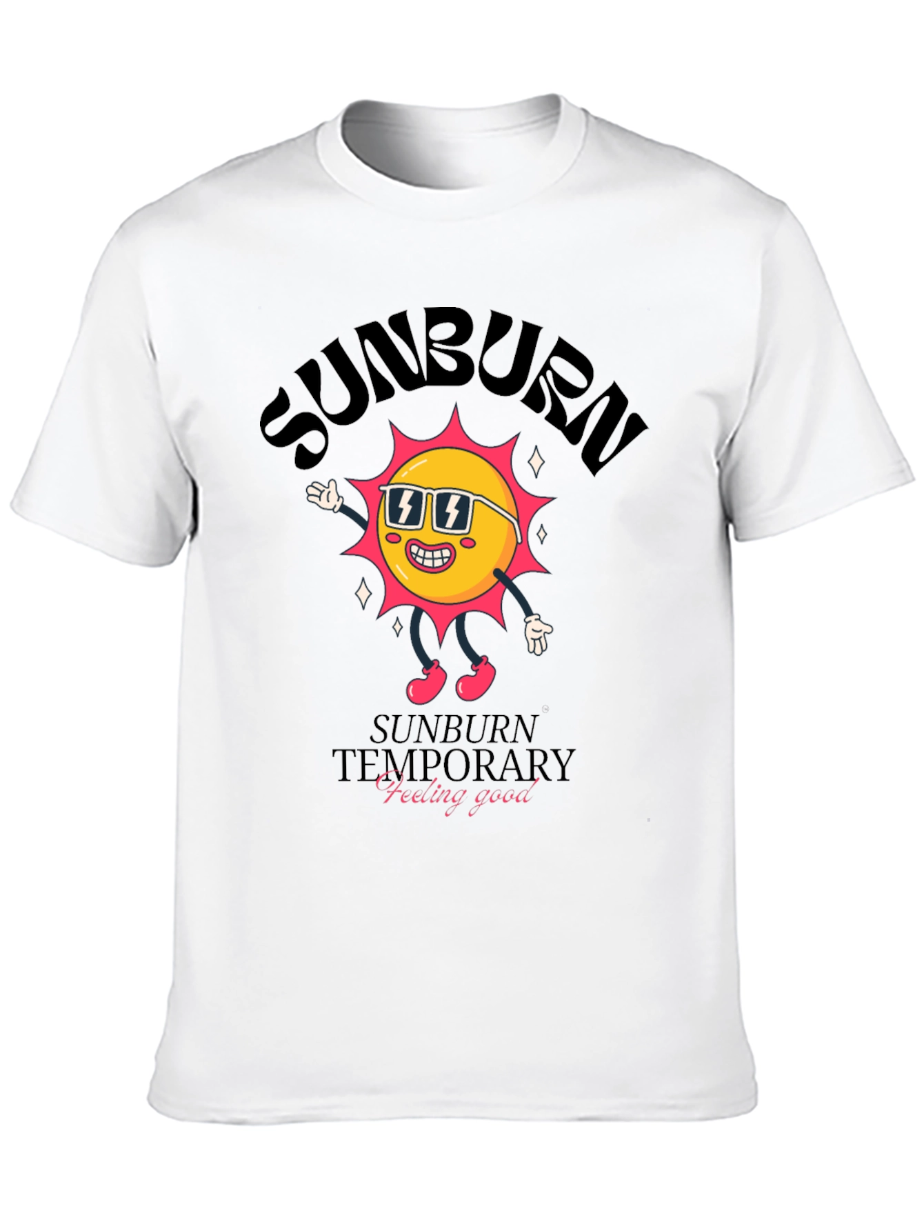 Sunburn Temporary Feeling Good Graphic Tee