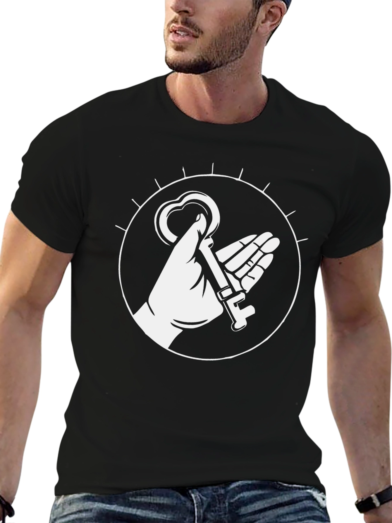 Key to My Heart Graphic Tee - Black