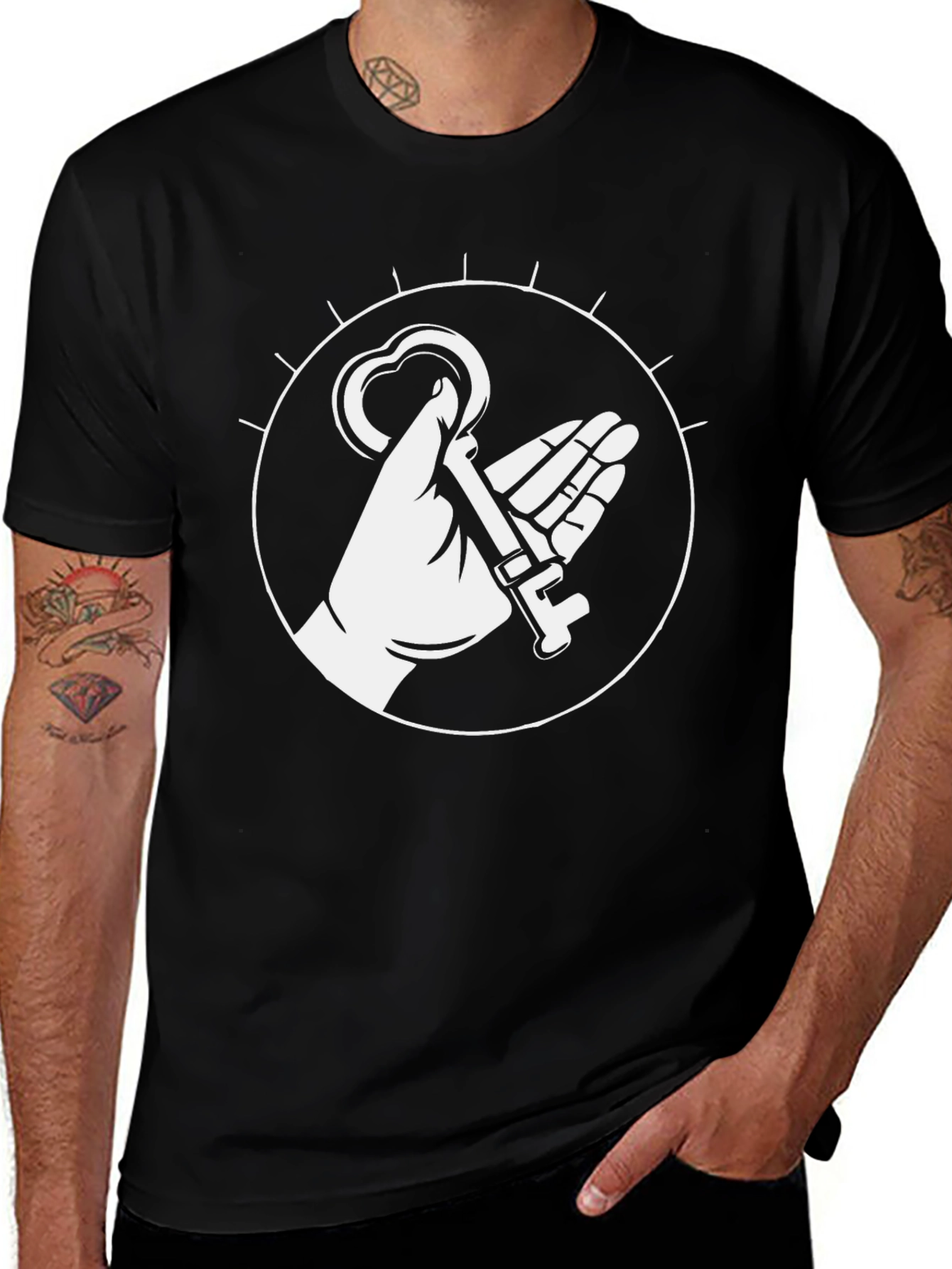 Key to My Heart Graphic Tee - Black