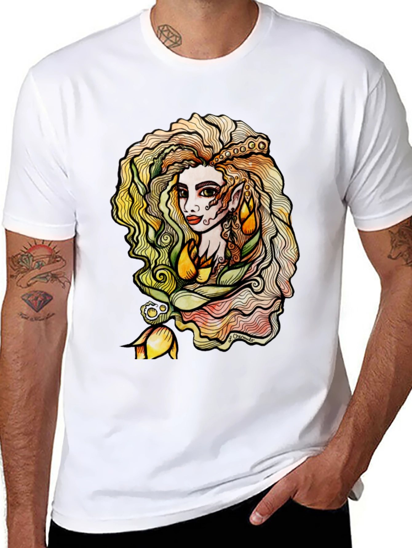 Mystic Elf Black T-Shirt