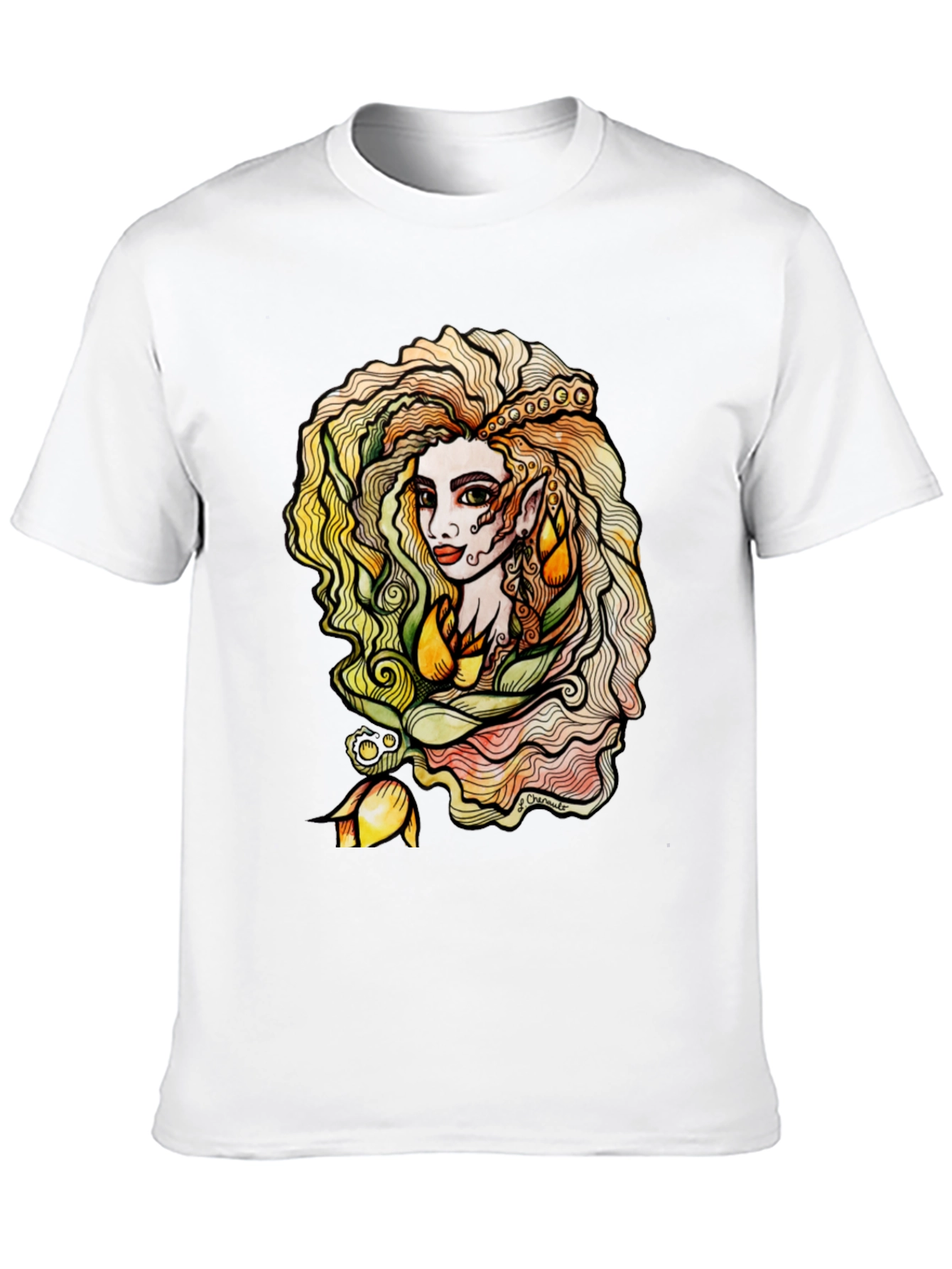 Mystic Elf Black T-Shirt