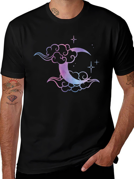 Galaxy Moon & Cloud Graphic Tee