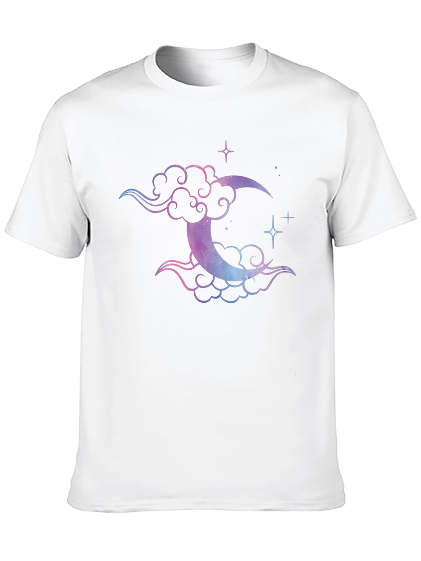 Galaxy Moon & Cloud Graphic Tee