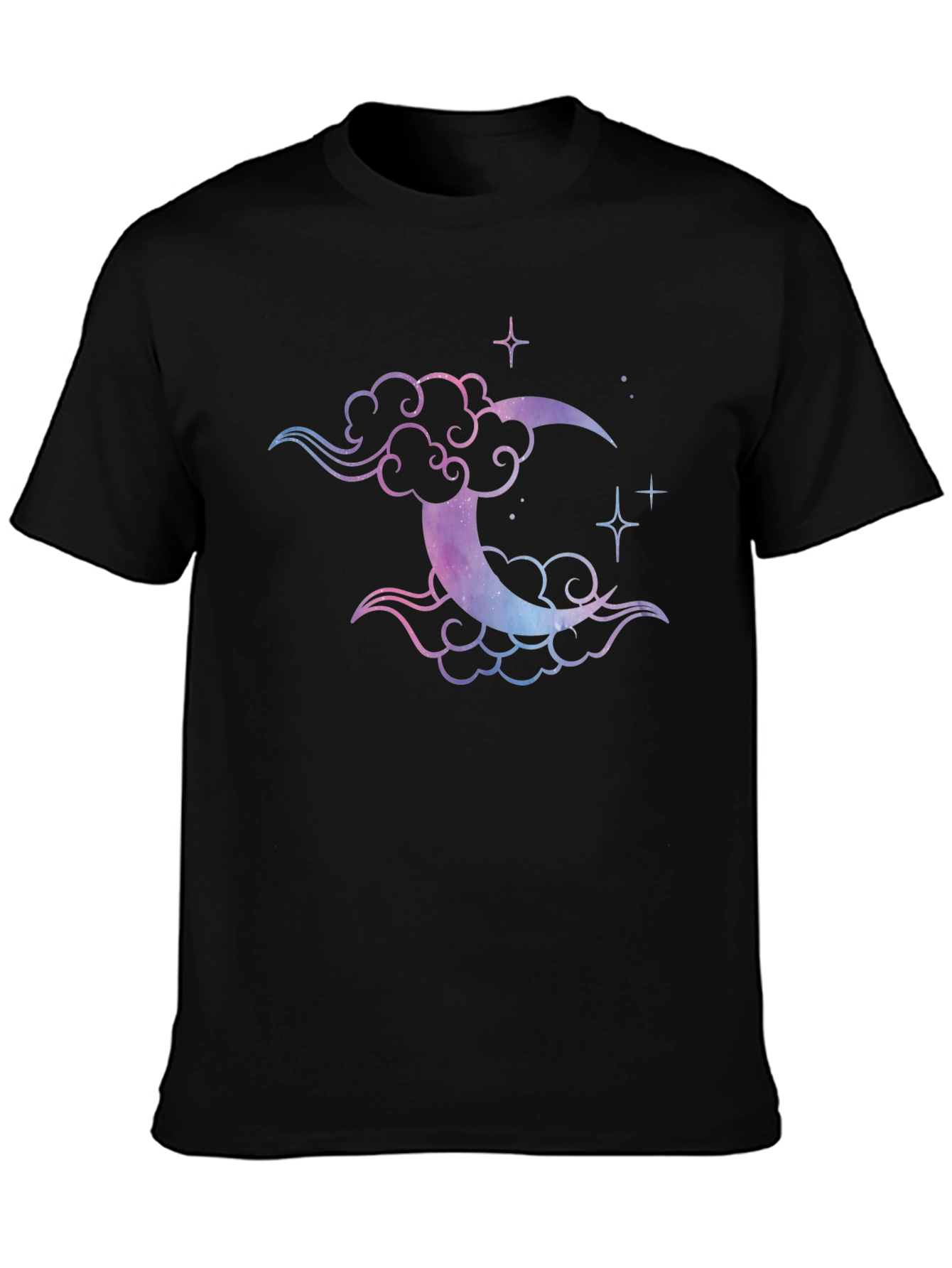 Galaxy Moon & Cloud Graphic Tee
