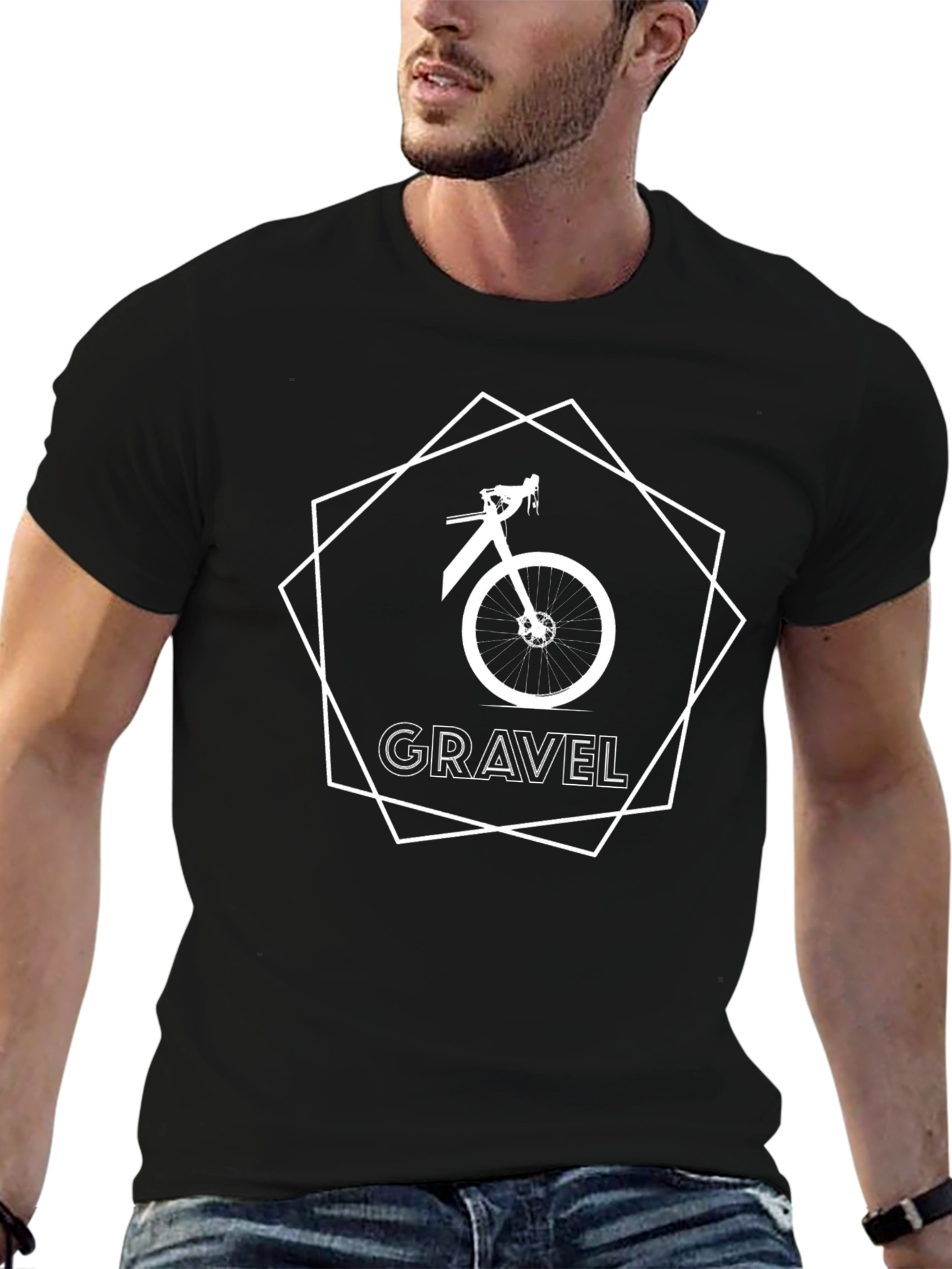 Gravel Bike Graphic Tee - Cycling Enthusiast Shirt