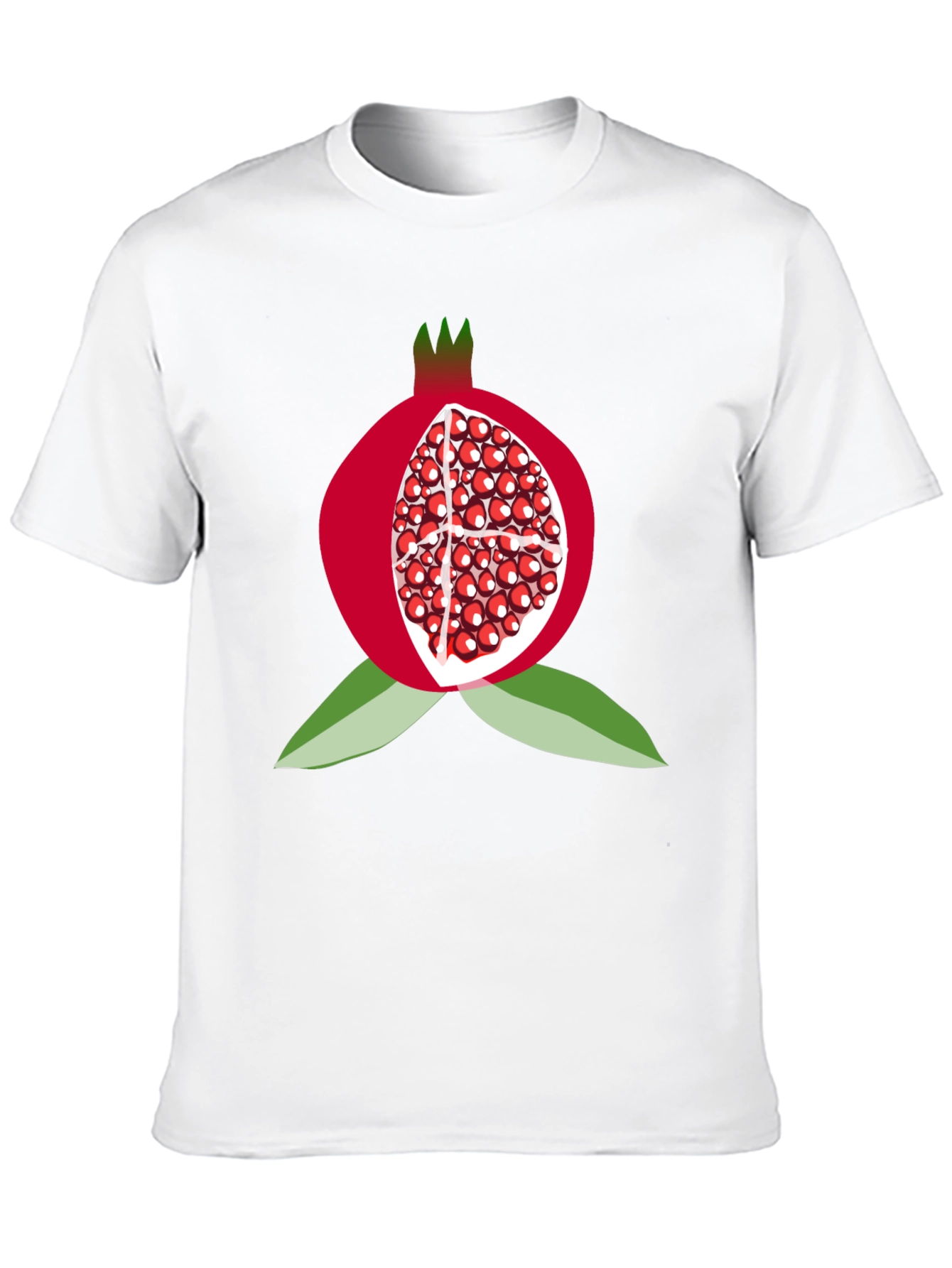 Pomegranate Graphic Tee - Fruit Lovers Black T-Shirt