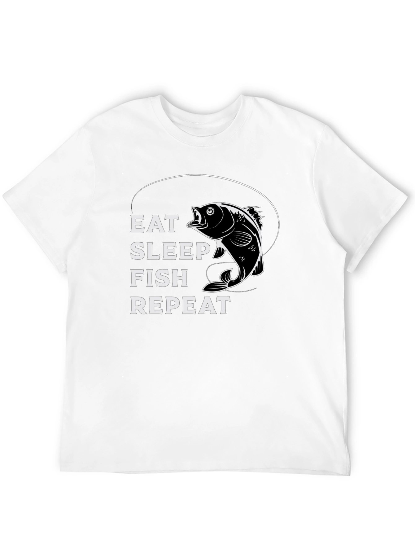 Eat Sleep Fish Repeat Graphic Tee