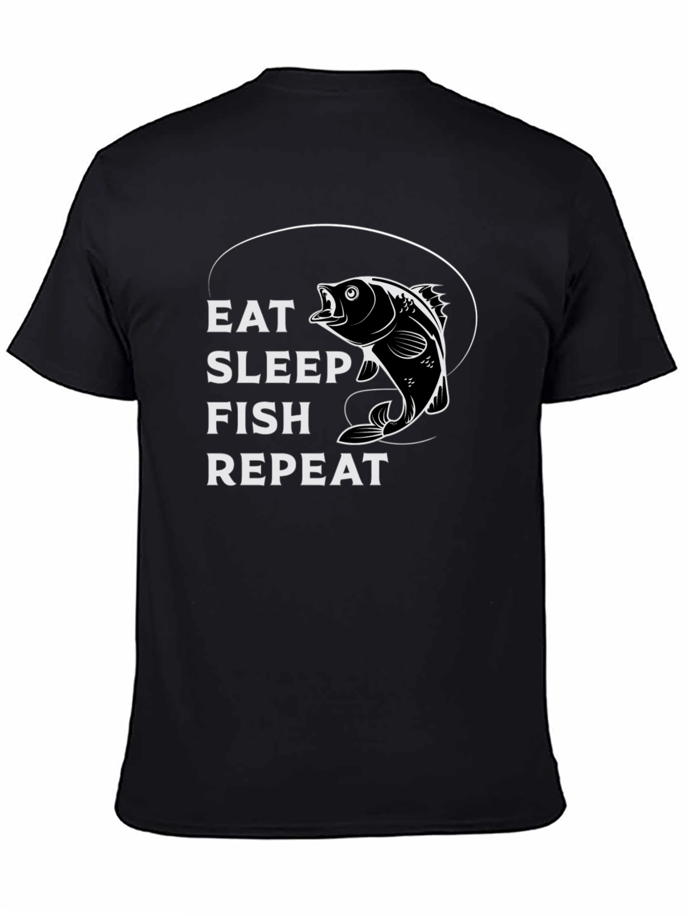 Eat Sleep Fish Repeat Graphic Tee