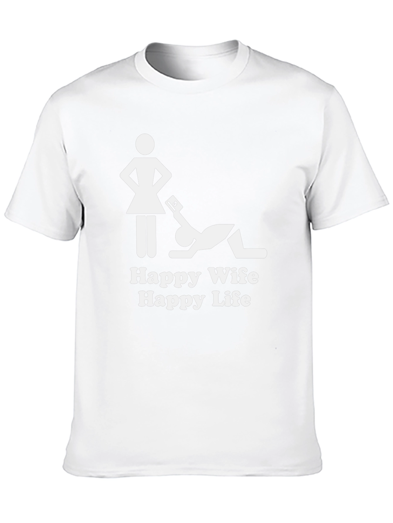Happy Wife Happy Life T-Shirt - Black Graphic Tee