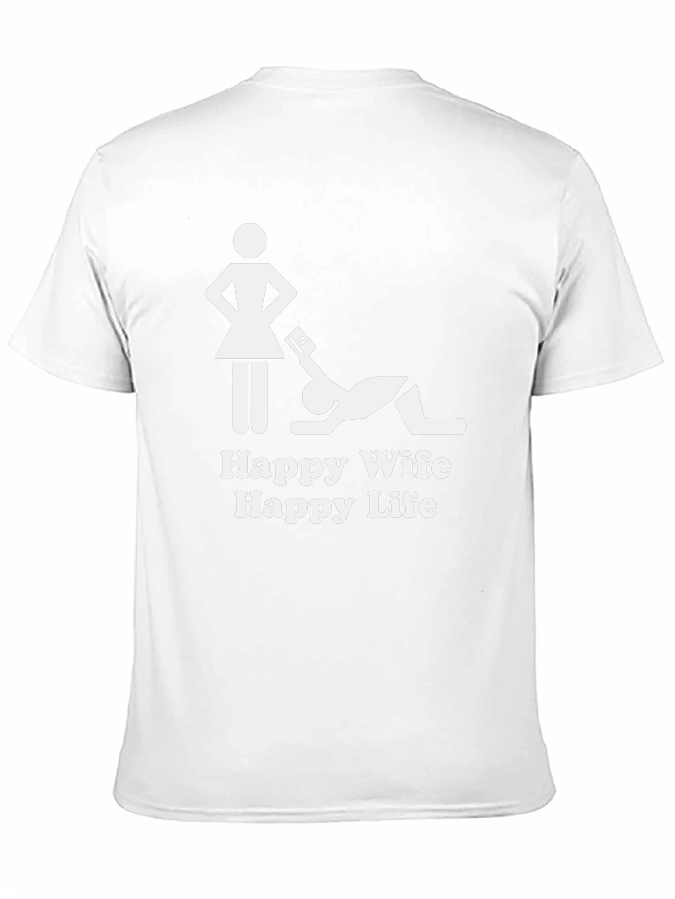 Happy Wife Happy Life T-Shirt - Black Graphic Tee