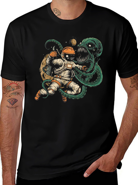 Cosmic Horror Black Graphic T-Shirt