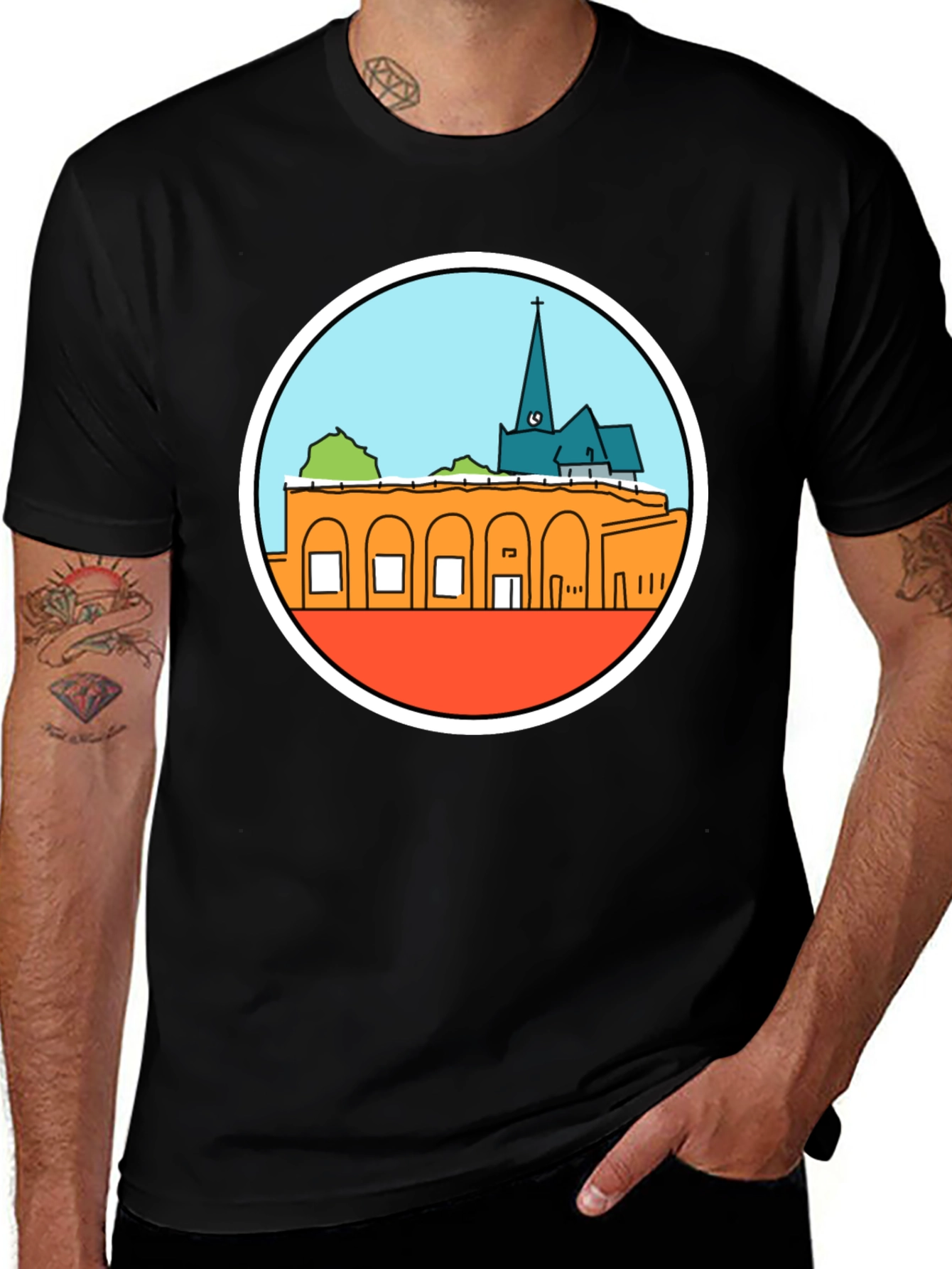 Architectural Black T-Shirt