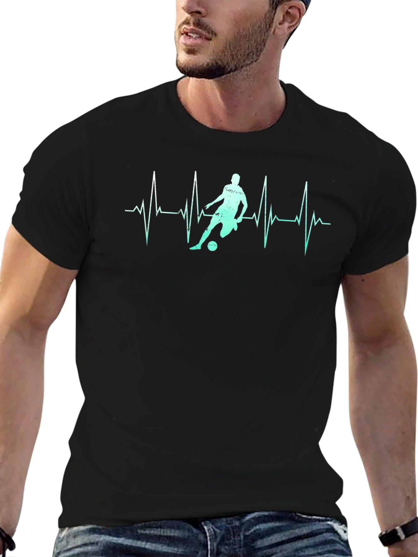Soccer Heartbeat Graphic Tee