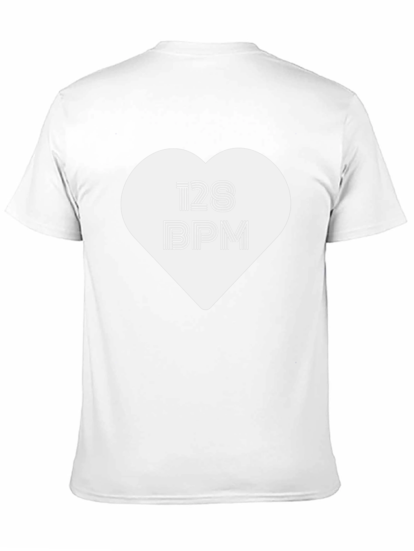 128 BPM Heartbeat Music T-Shirt - Black