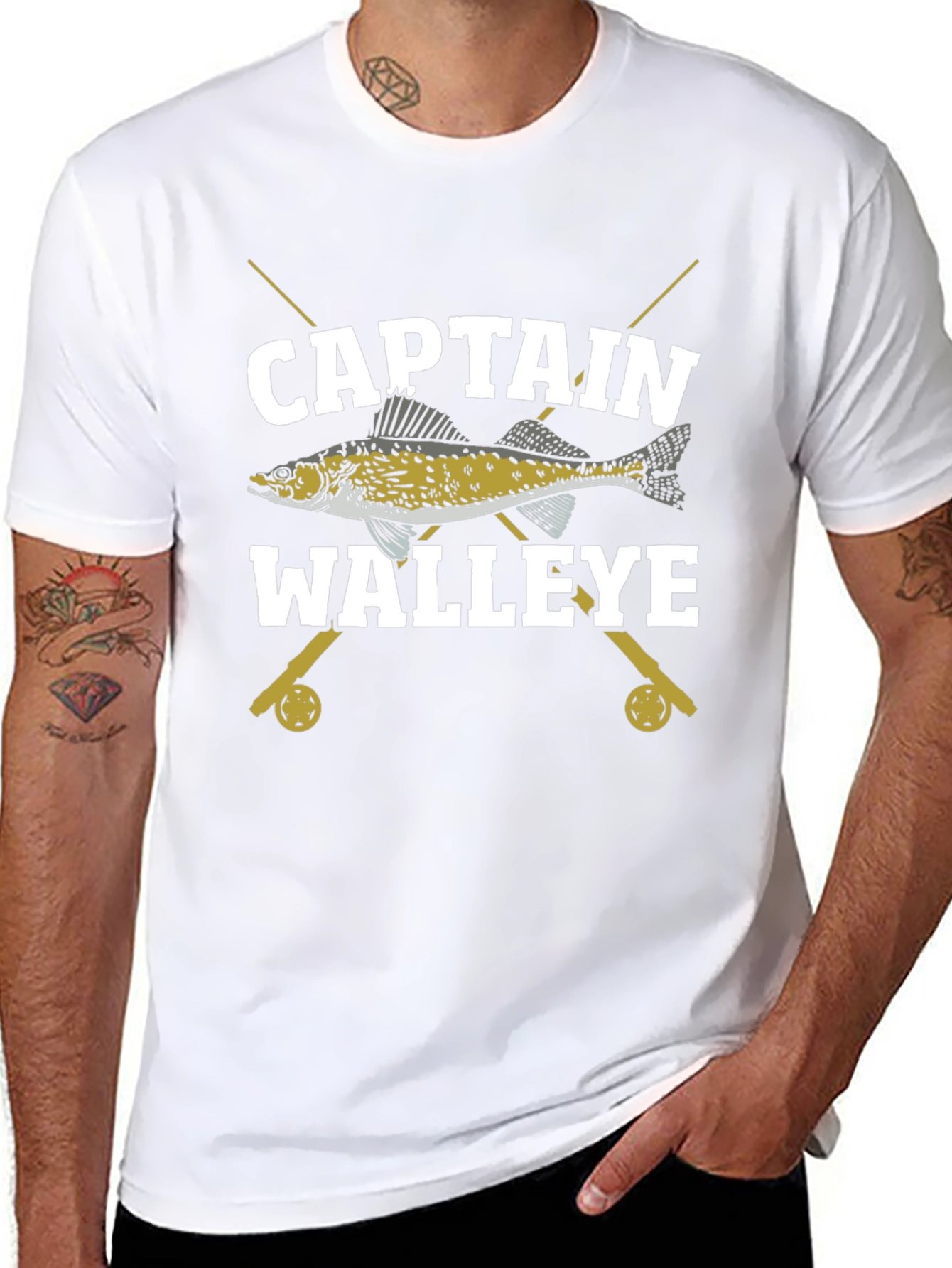 Captain Walleye Fishing T-Shirt - Angler Tee