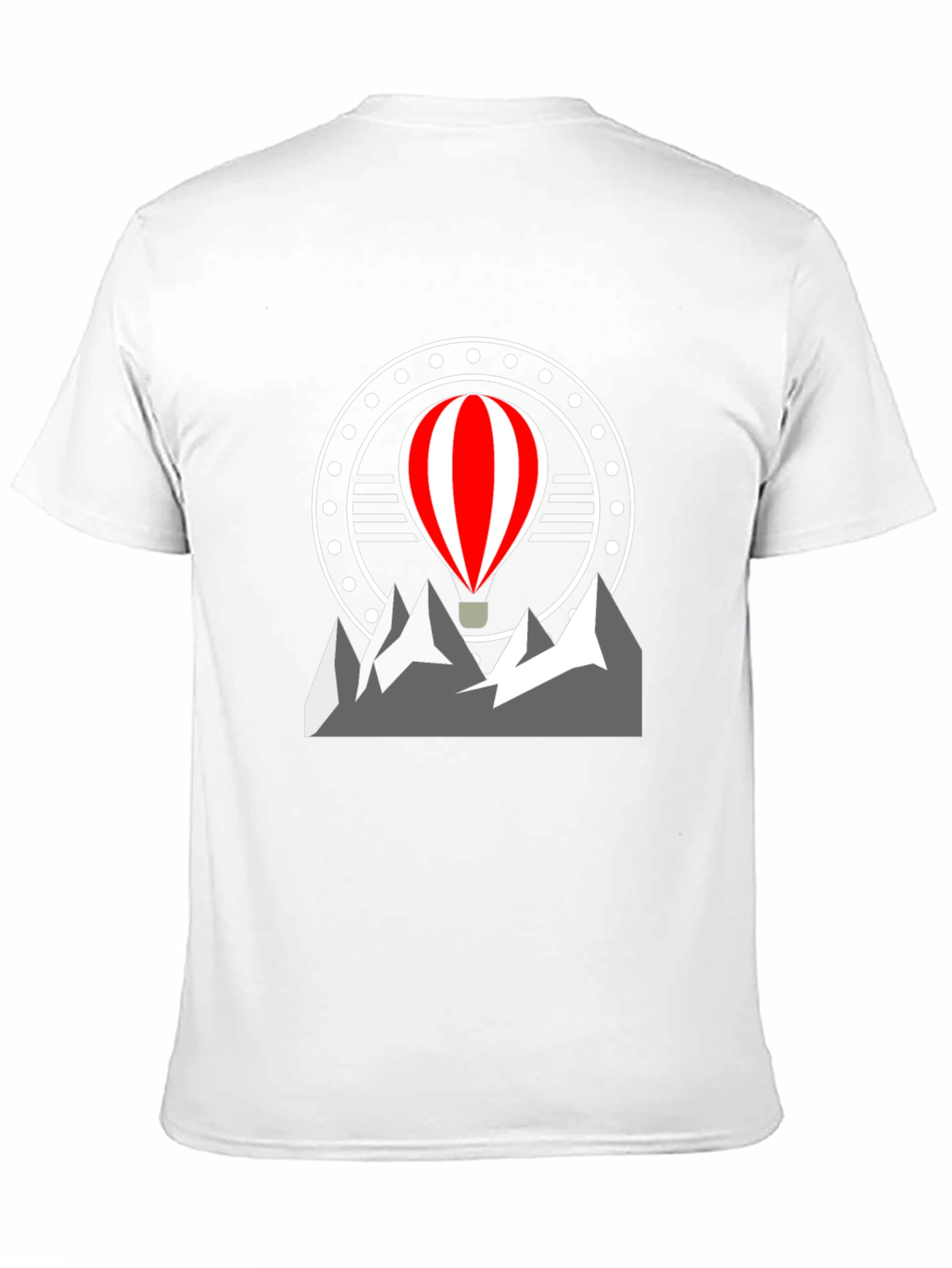 Adventure Awaits: Hot Air Balloon Mountain Graphic Tee