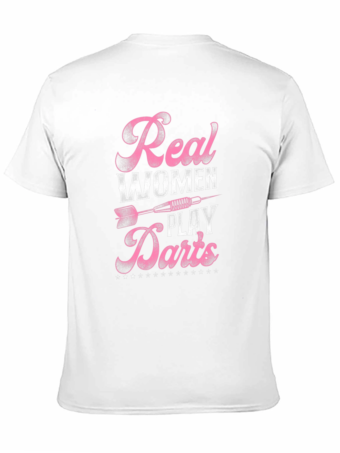 Real Women Play Darts Black Graphic Tee