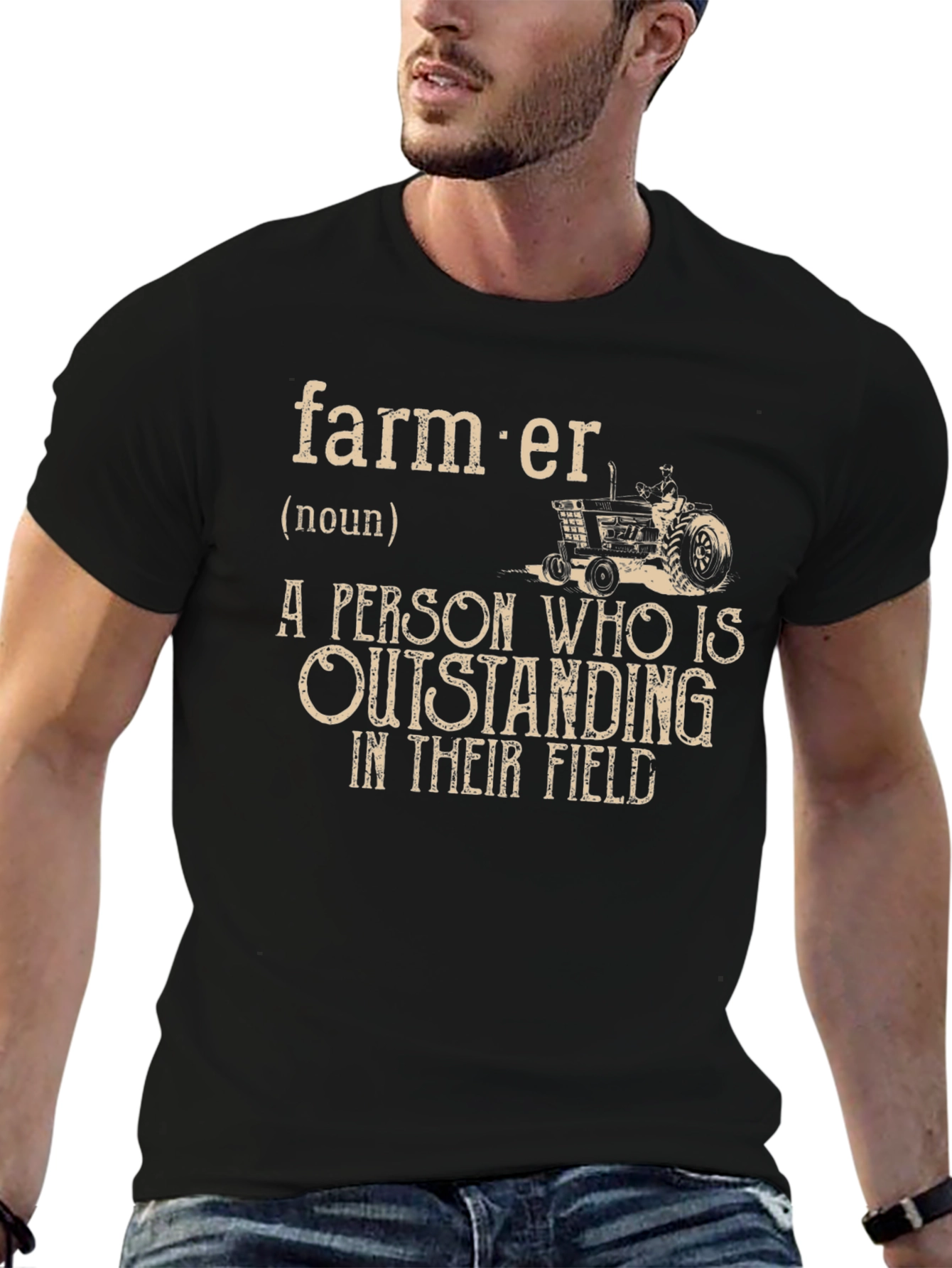 Farmer Definition Graphic Tee - Outstanding in Their Field