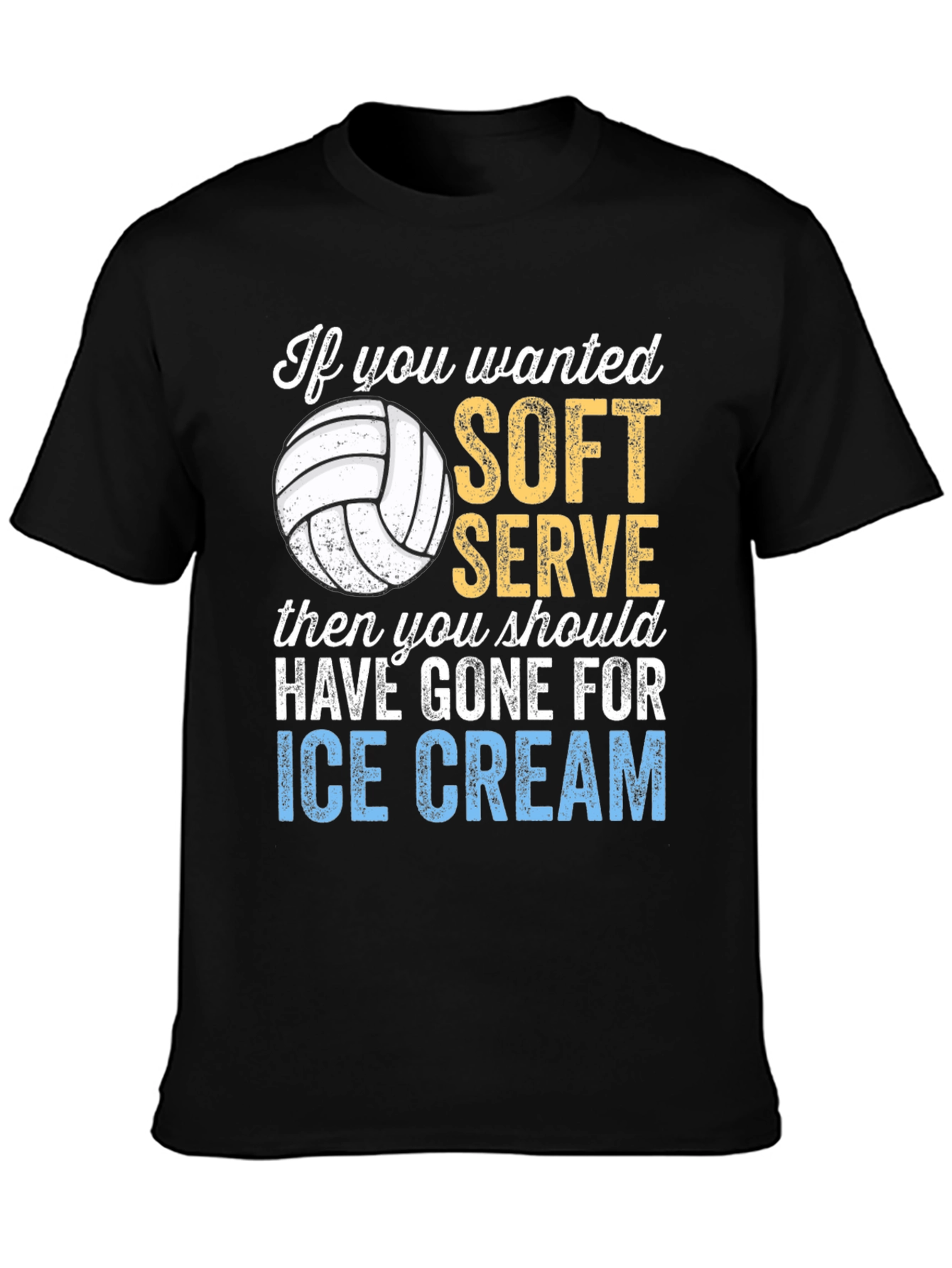 Volleyball Soft Serve Graphic T-Shirt