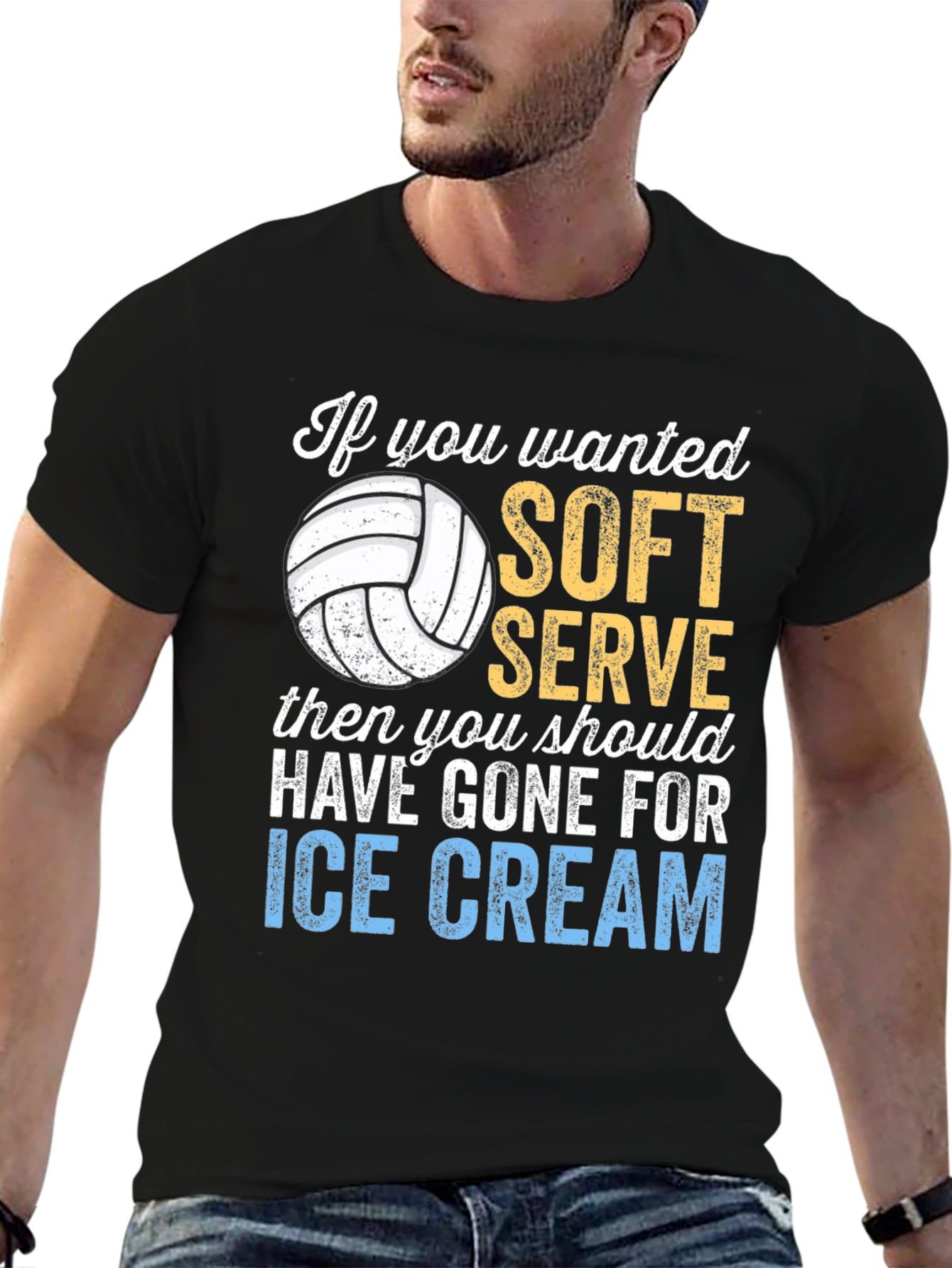 Volleyball Soft Serve Graphic T-Shirt