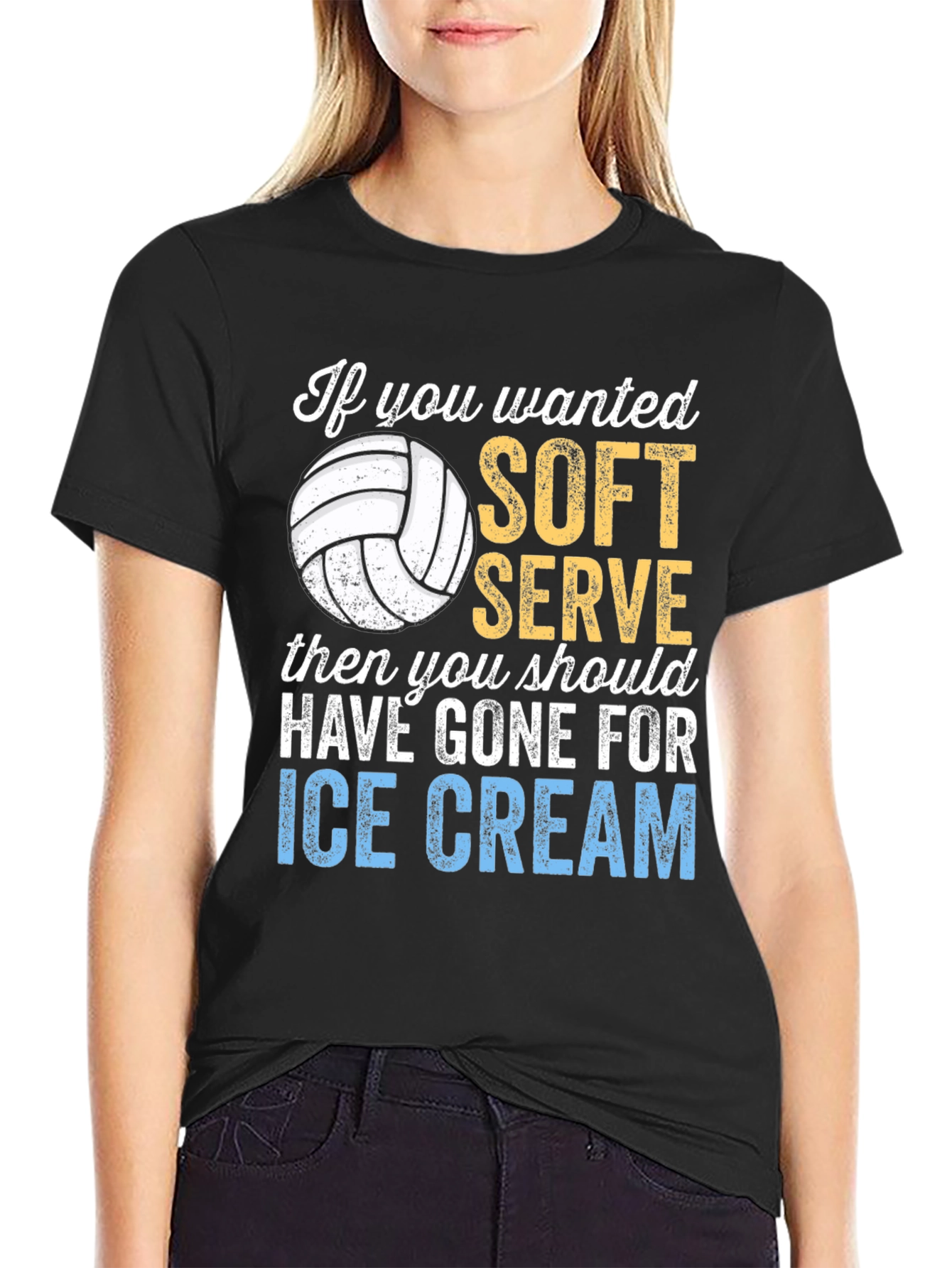 Volleyball Soft Serve Graphic T-Shirt