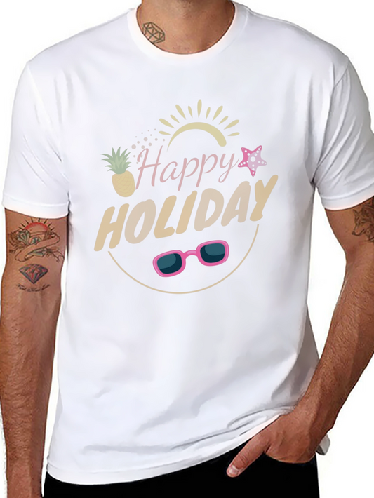 Happy Holiday Graphic T-Shirt