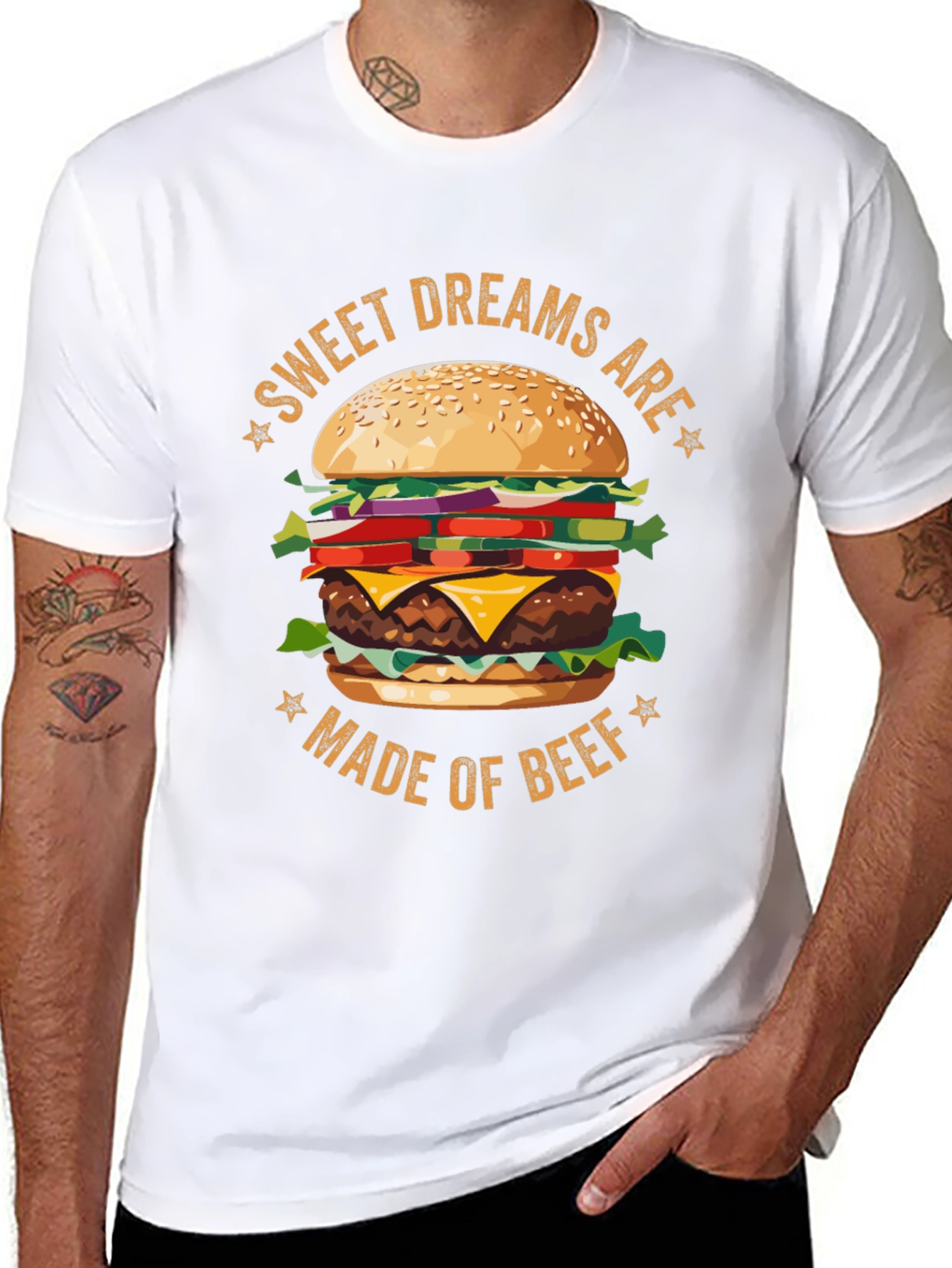 Sweet Dreams Burger Graphic T-Shirt