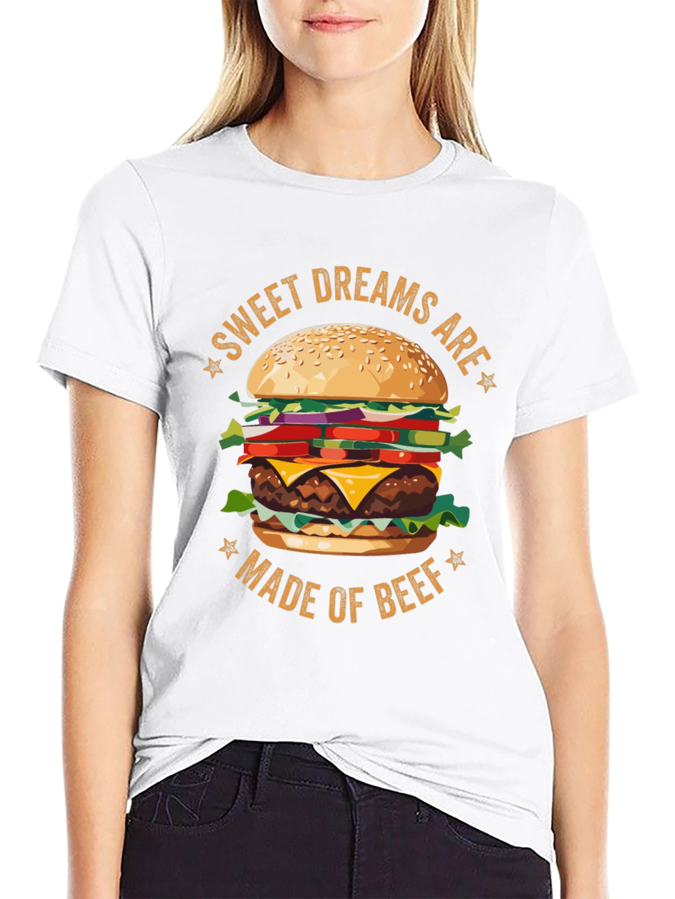 Sweet Dreams Burger Graphic T-Shirt